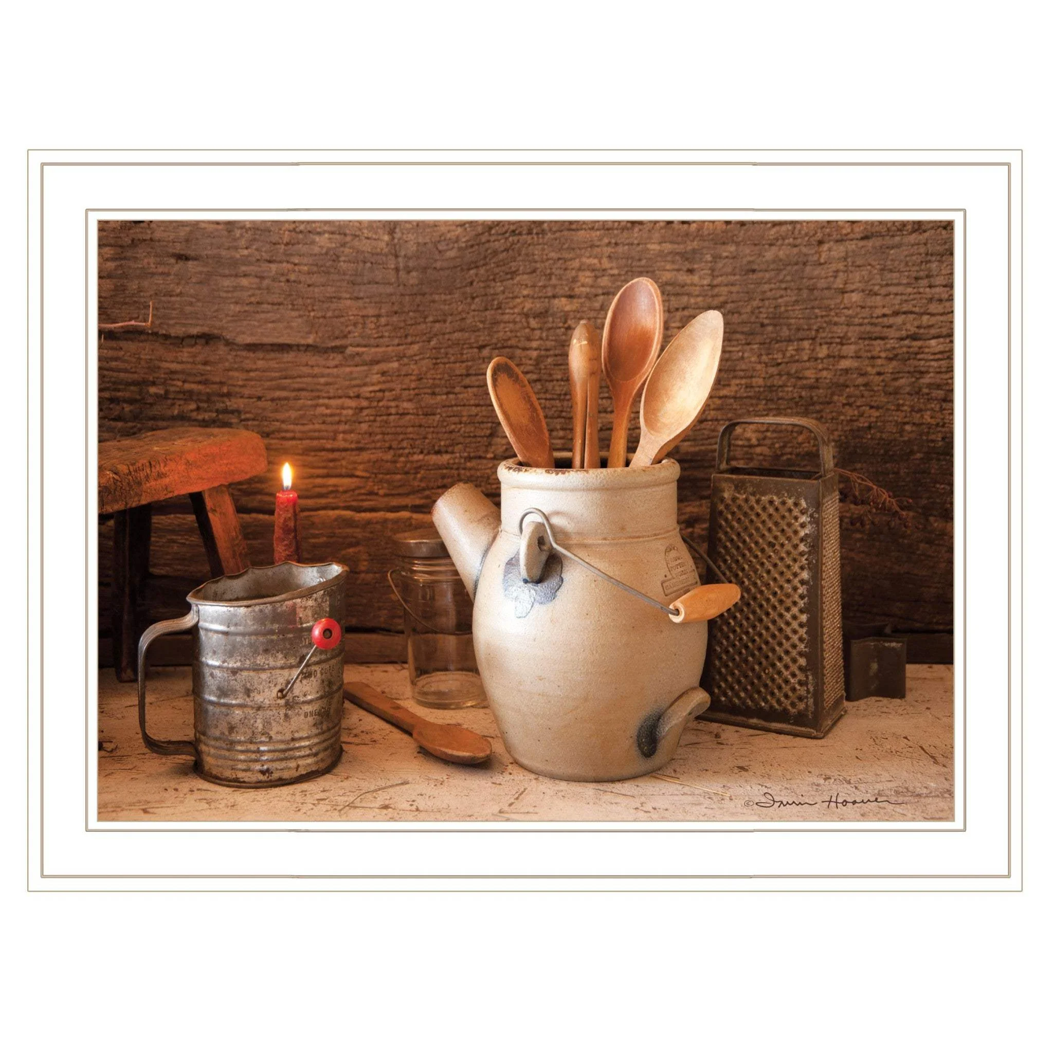 Grandmas Kitchen Tools 2 White Framed Print Kitchen Wall Art - Image 2