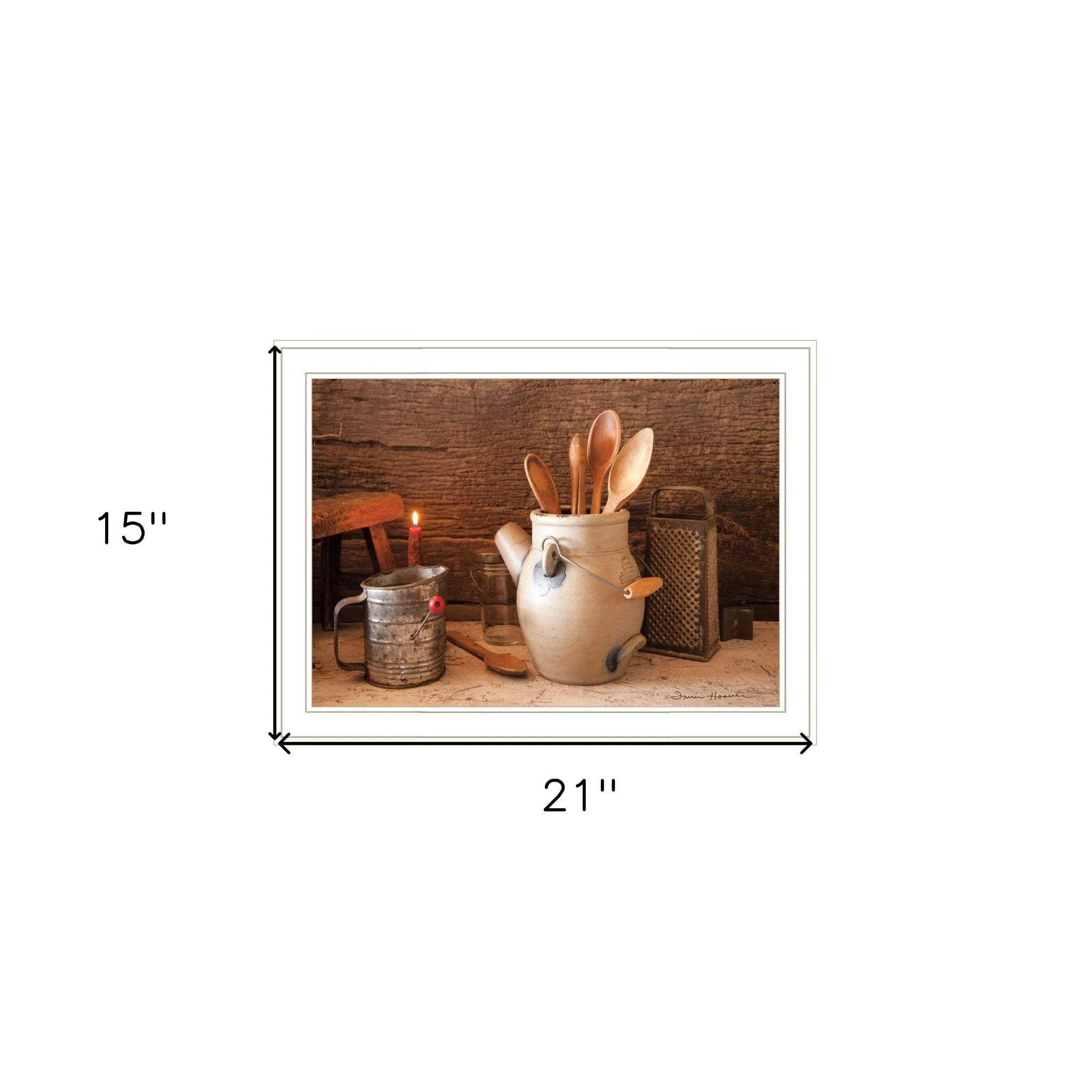 Grandmas Kitchen Tools 2 White Framed Print Kitchen Wall Art - Image 6