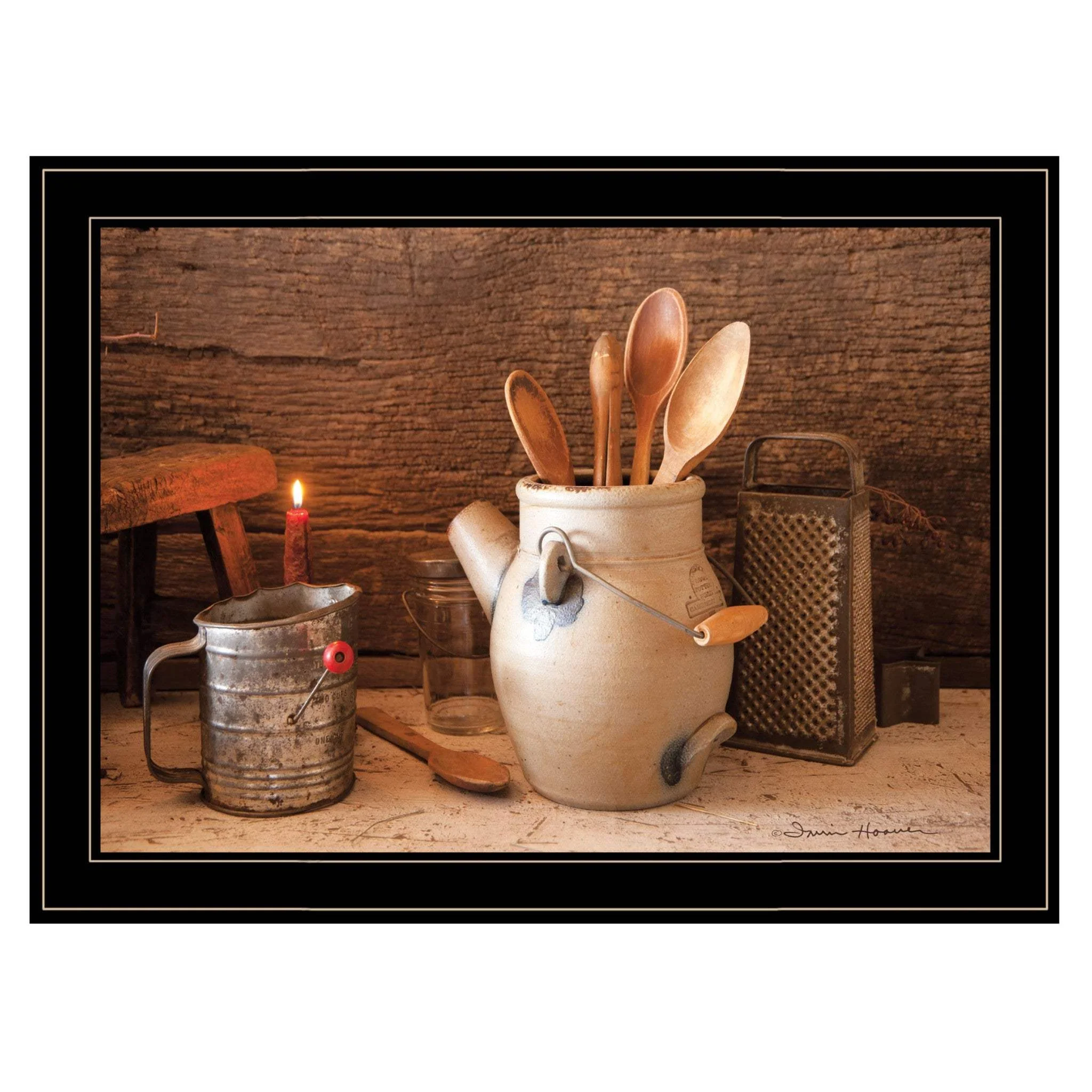Grandmas Kitchen Tools 3 Black Framed Print Kitchen Wall Art - Image 2