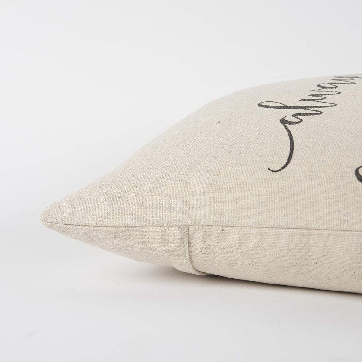 Gray Cream Humble and Kind Throw Pillow - Image 3