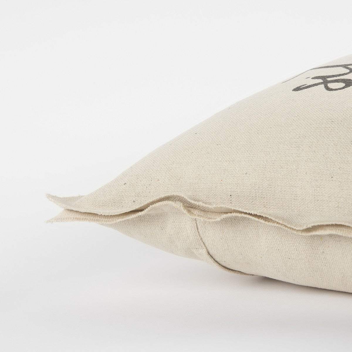 Gray Cream Stay Awhile Decorative Throw Pillow - Image 3