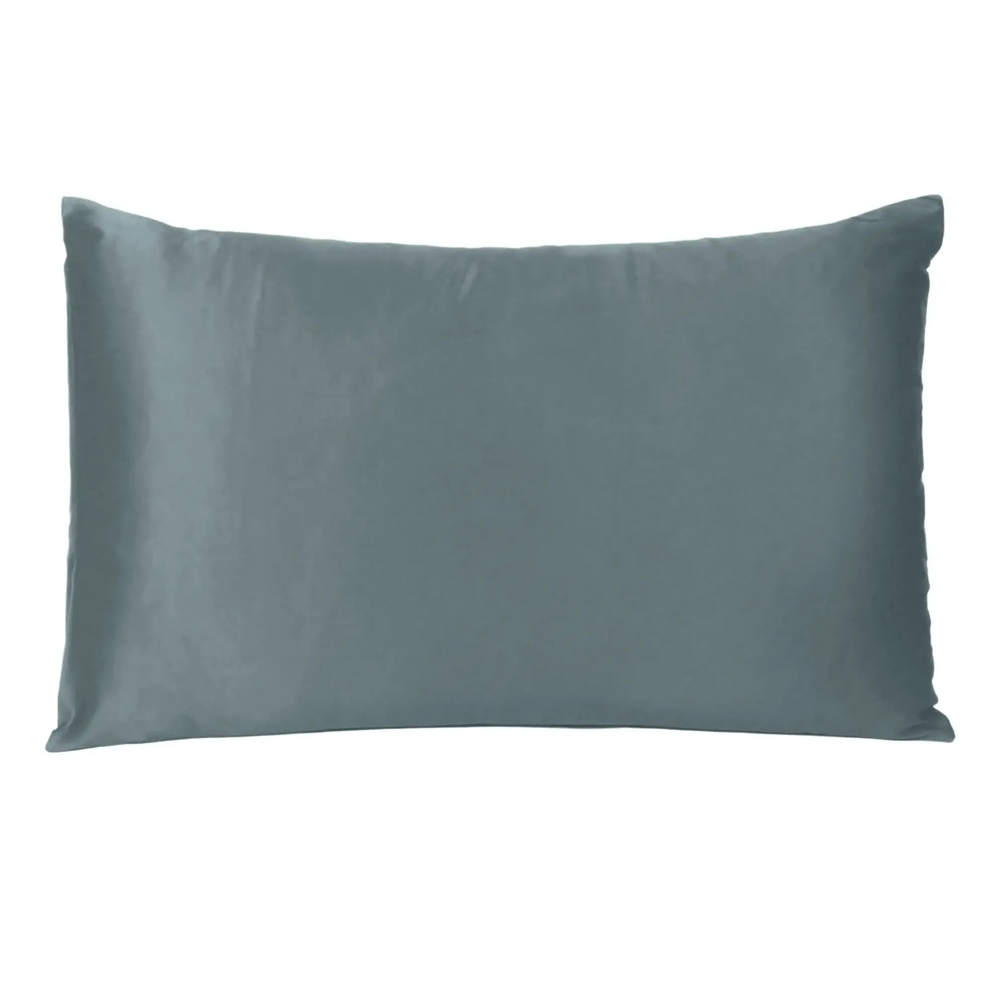 Gray Dreamy Set Of 2 Silky Satin King Pillowcases - Image 3