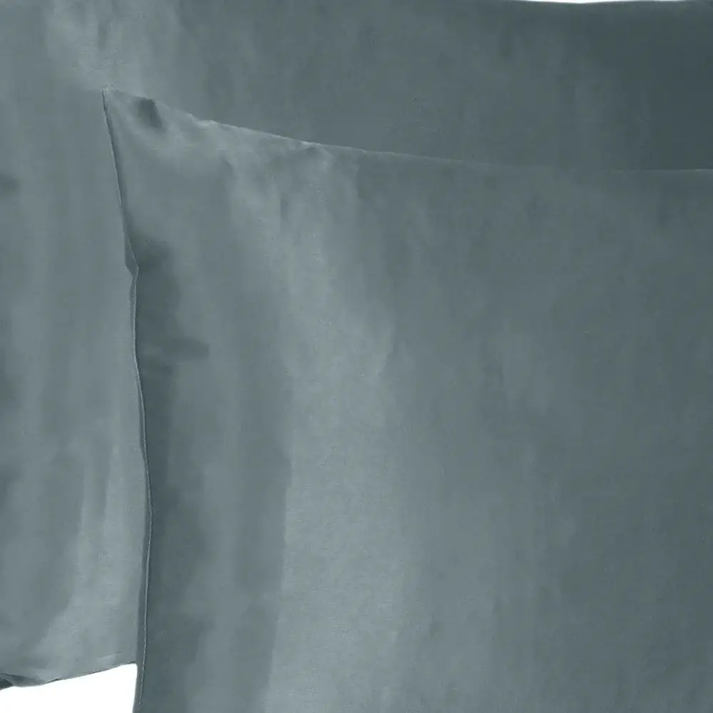 Gray Dreamy Set Of 2 Silky Satin King Pillowcases - Image 6