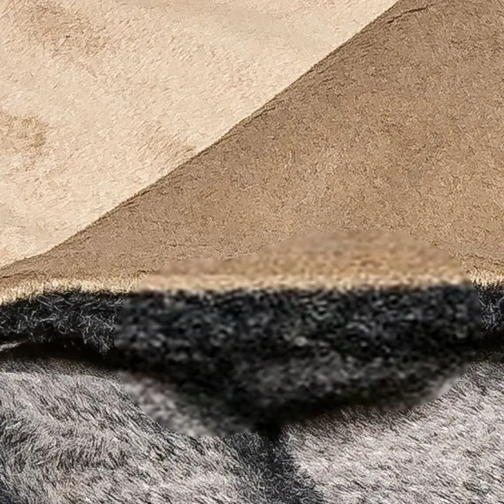 Gray Faux Fur Striped Plush Throw - Image 6