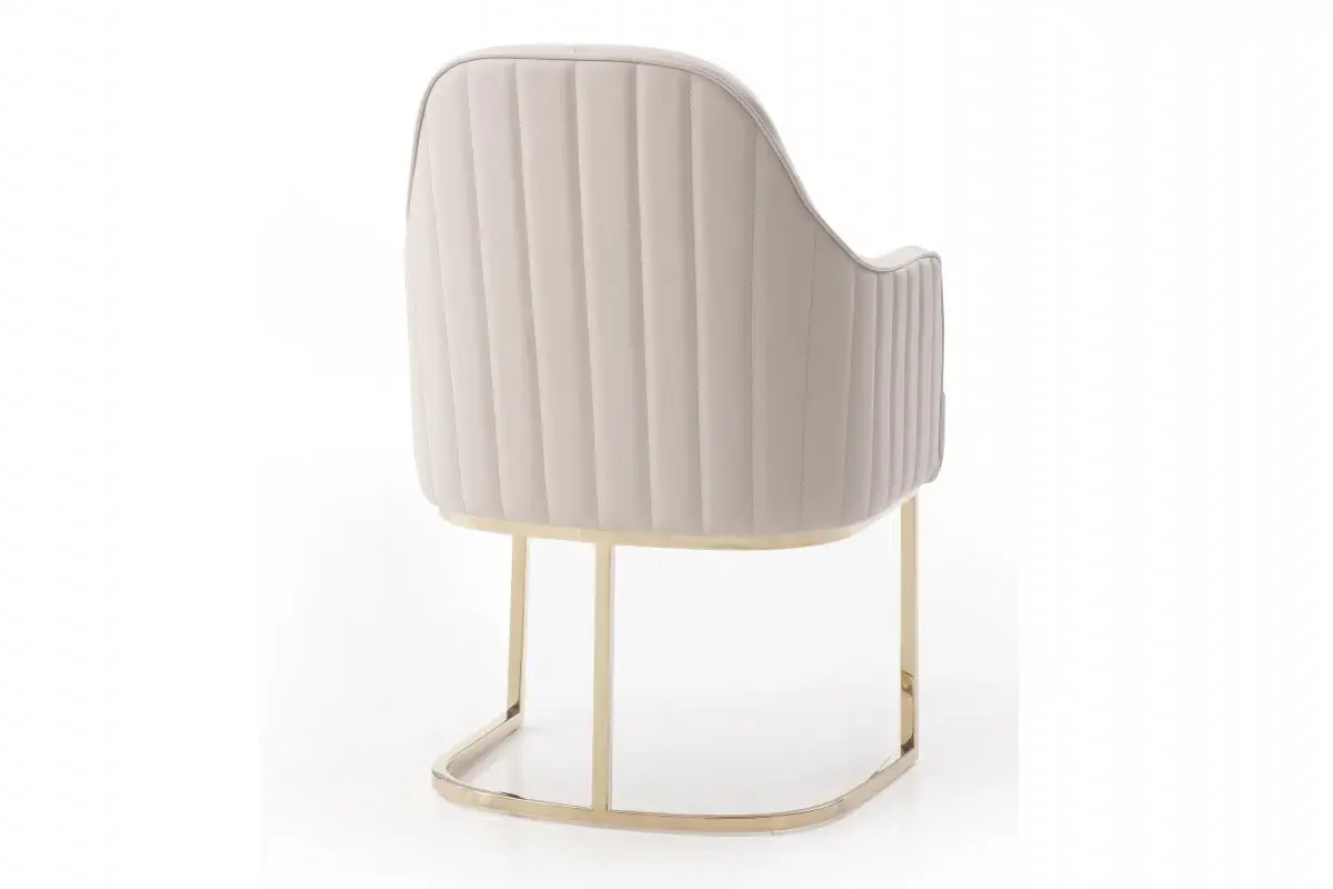 Gray Gold Modern Dining Chair - Image 3