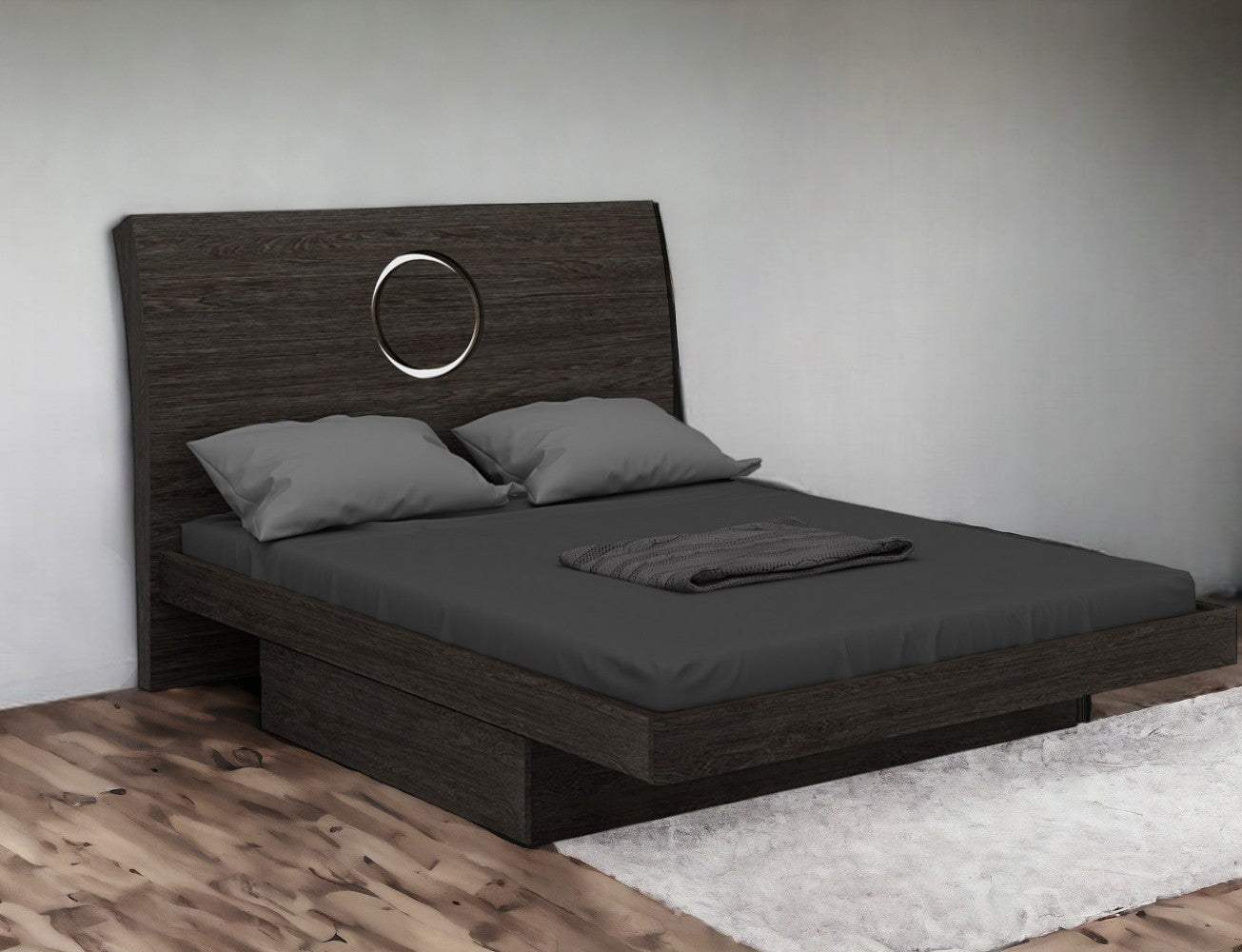 Gray King Bed Frame - Image 2