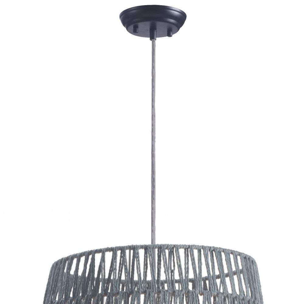 Gray Night Sky Zig Zag Ceiling Lamp - Image 2