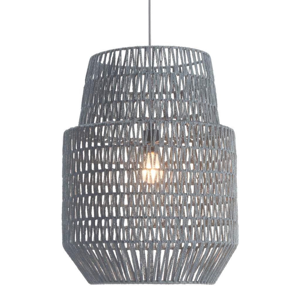 Gray Night Sky Zig Zag Ceiling Lamp - Image 4