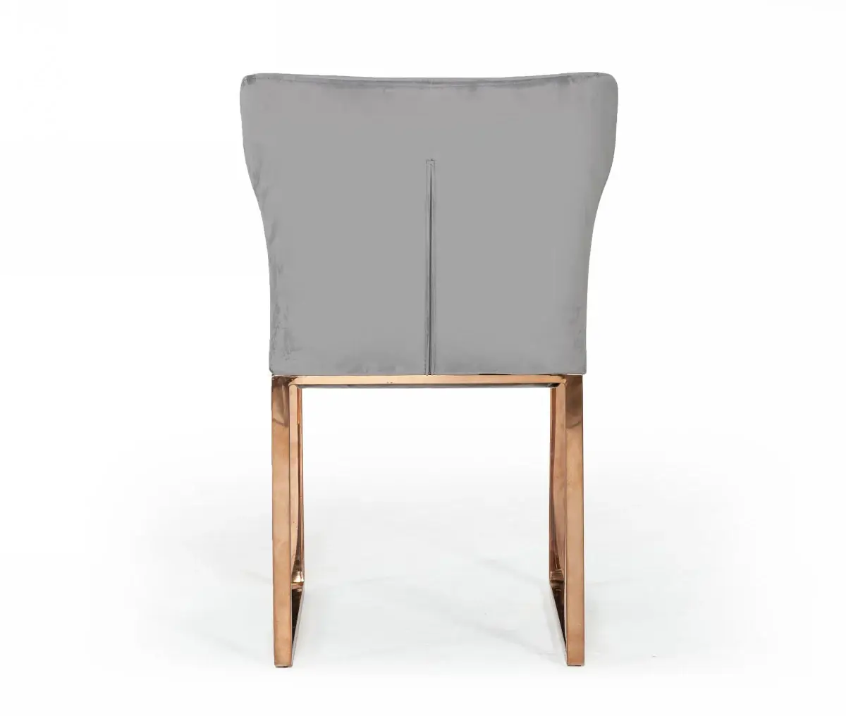 Gray Rosegold Velvet Dining Chair - Image 4