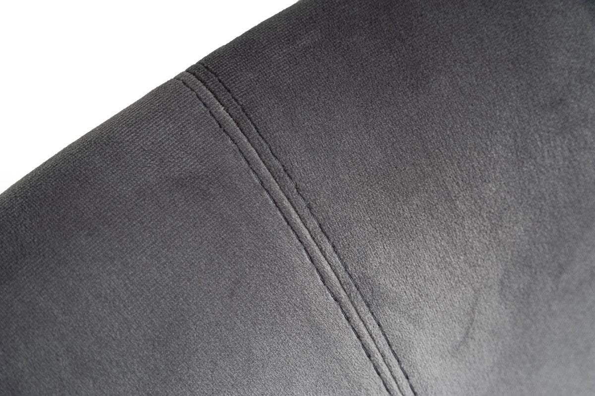 Gray Rosegold Velvet Dining Chair - Image 7