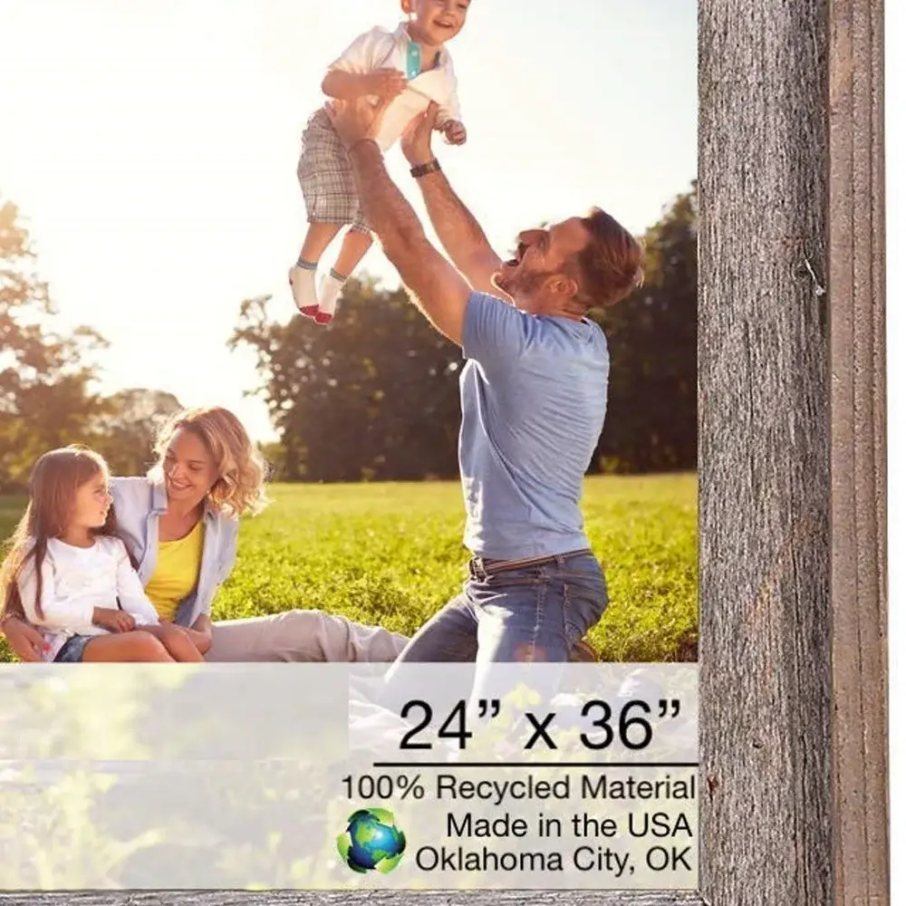 Gray Wood Hanging Picture Frame - Image 2