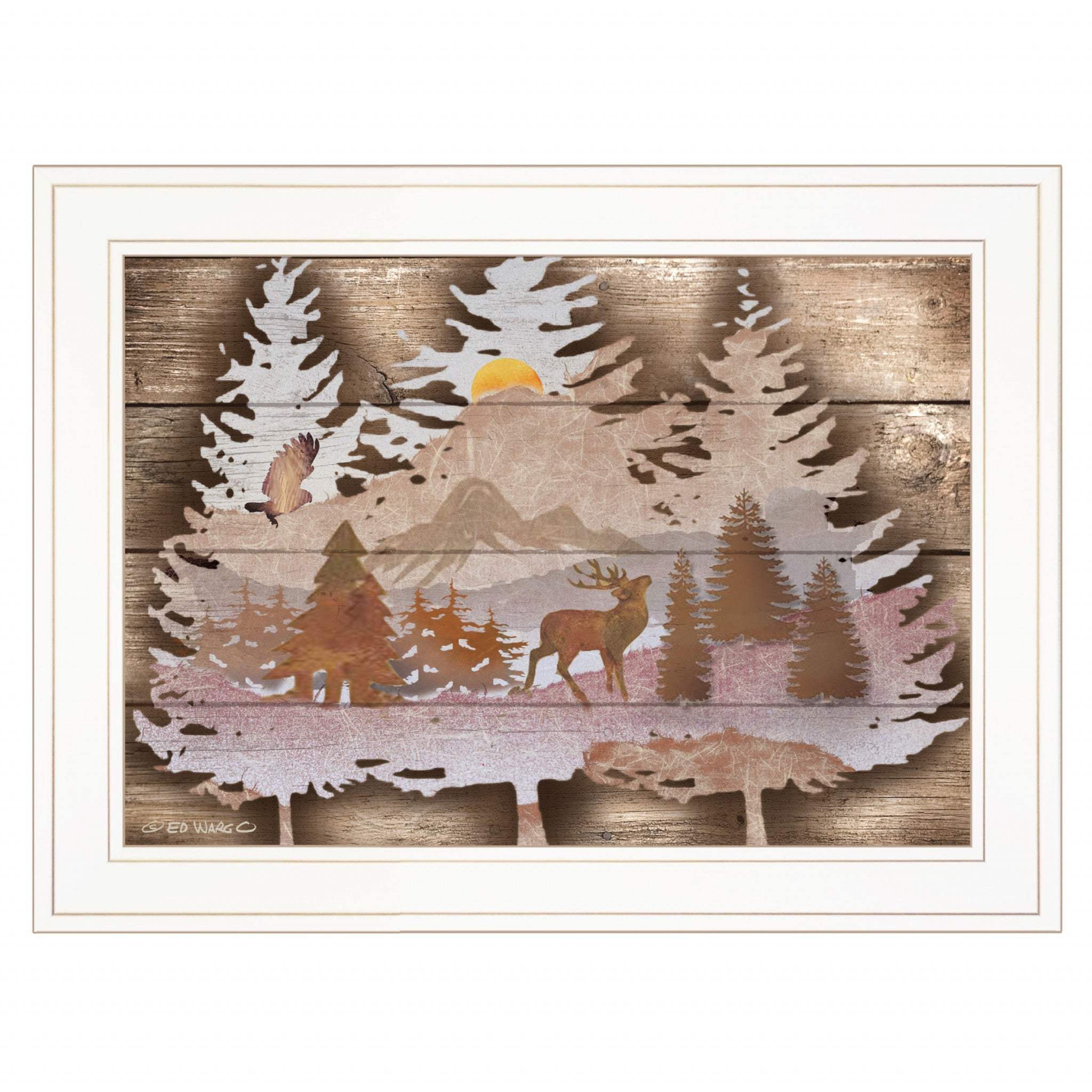 Great Outdoors I 2 White Framed Print Wall Art - Image 2