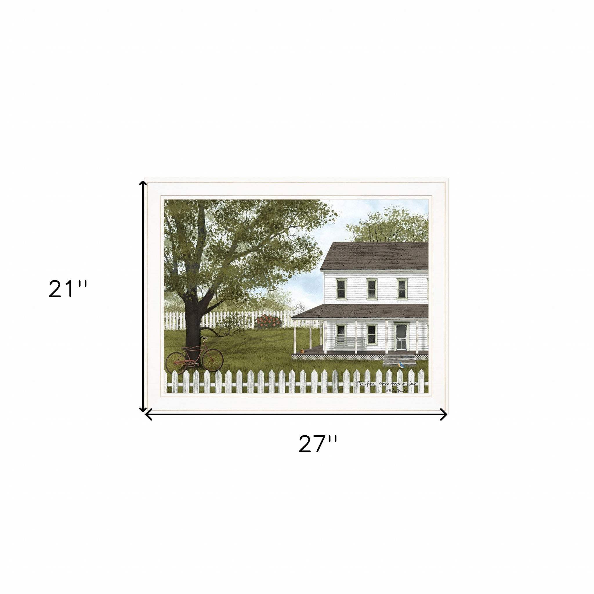 Green Green Grass of Home 1 White Framed Print Wall Art - Image 5