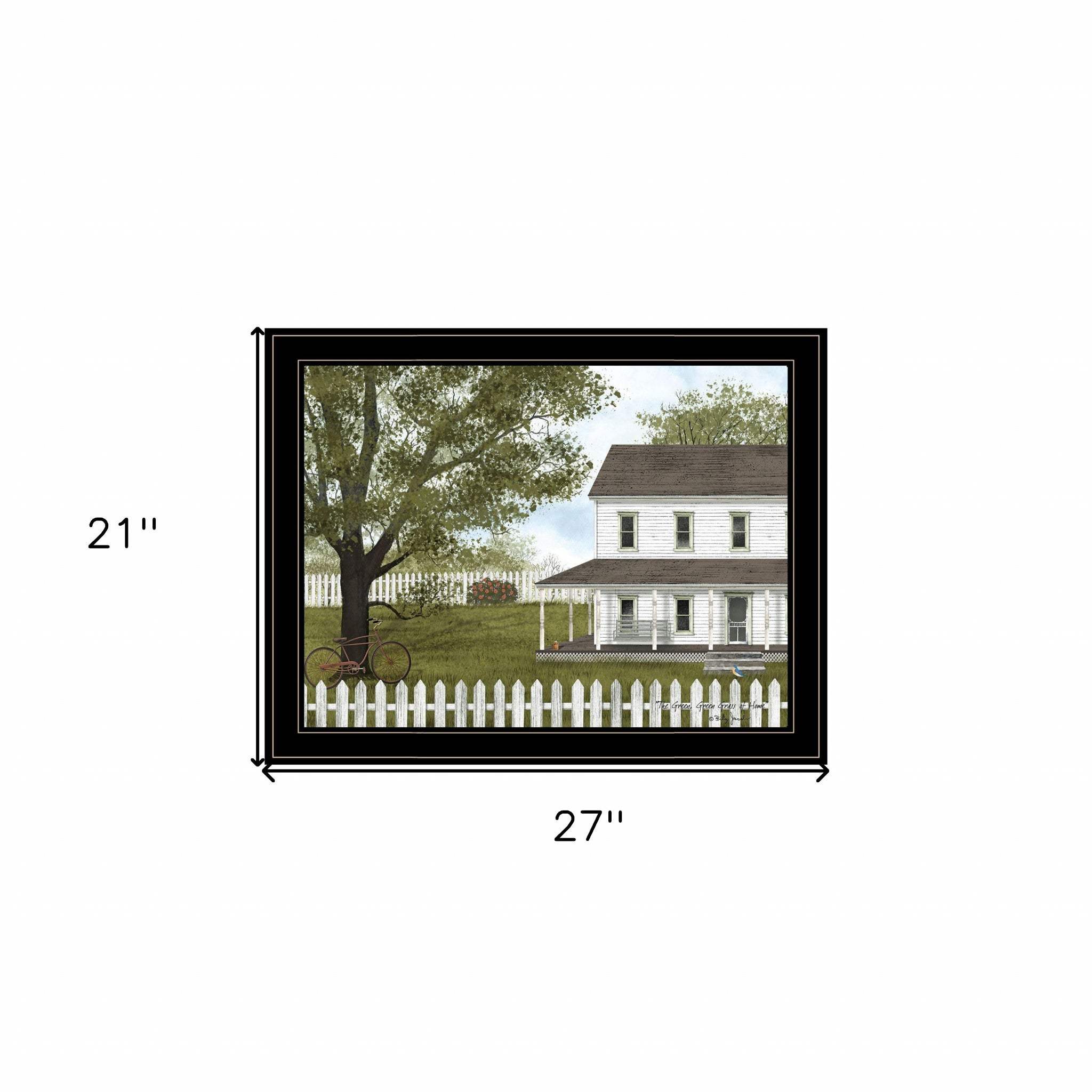 Green Green Grass of Home 2 Black Framed Print Wall Art - Image 5