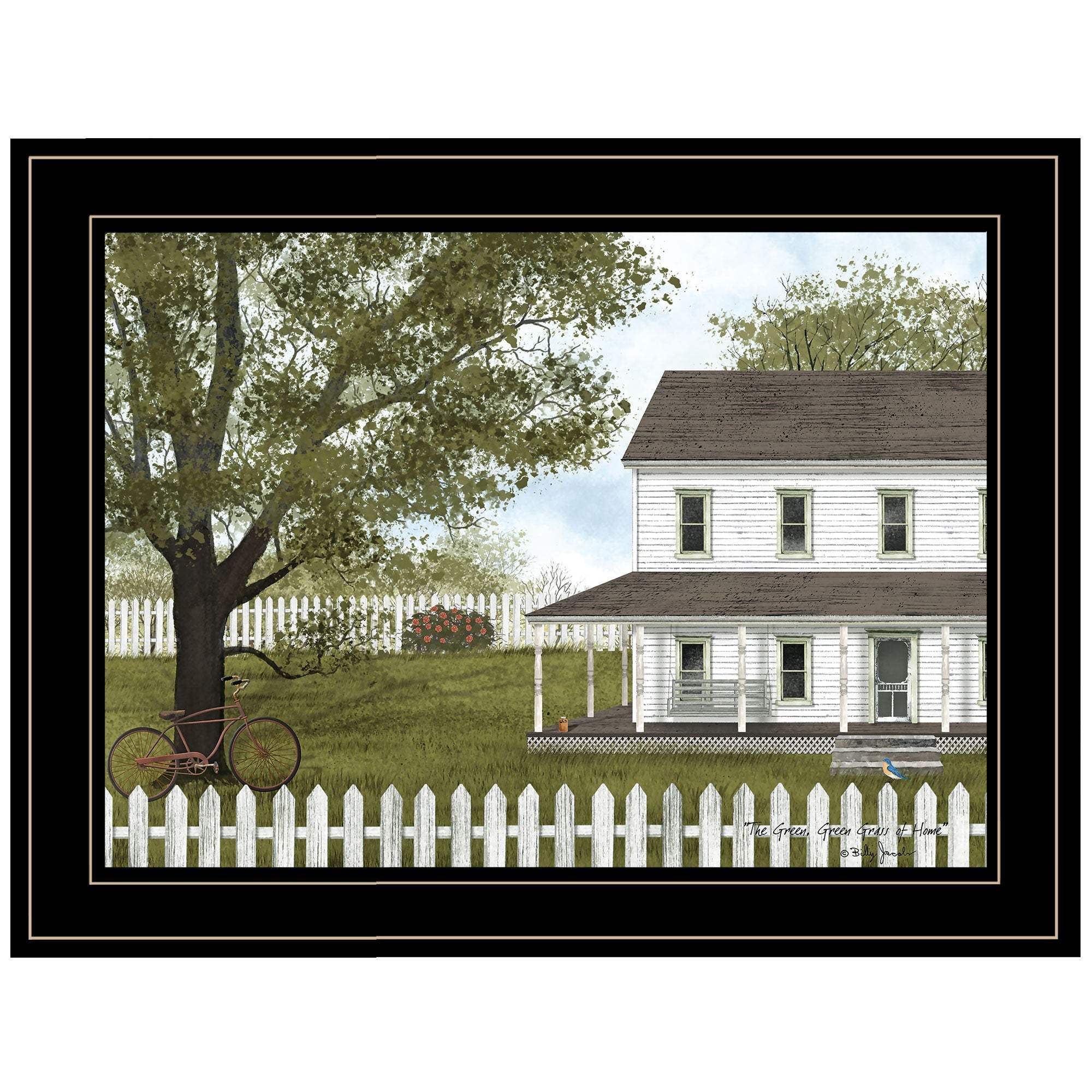 GREEN GREEN GRASS OF HOME 4 Black Framed Print Wall Art - Image 2