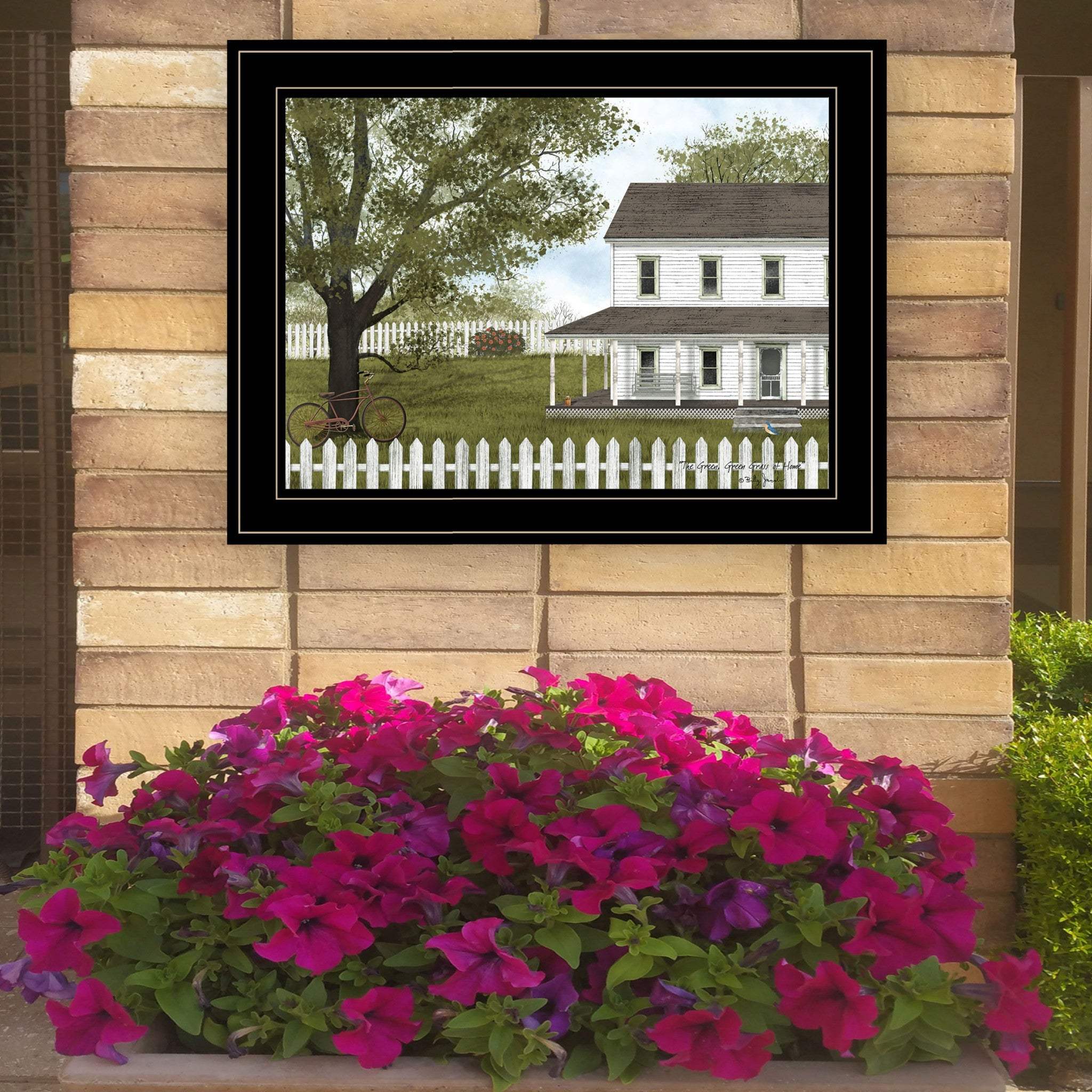GREEN GREEN GRASS OF HOME 4 Black Framed Print Wall Art - Image 4