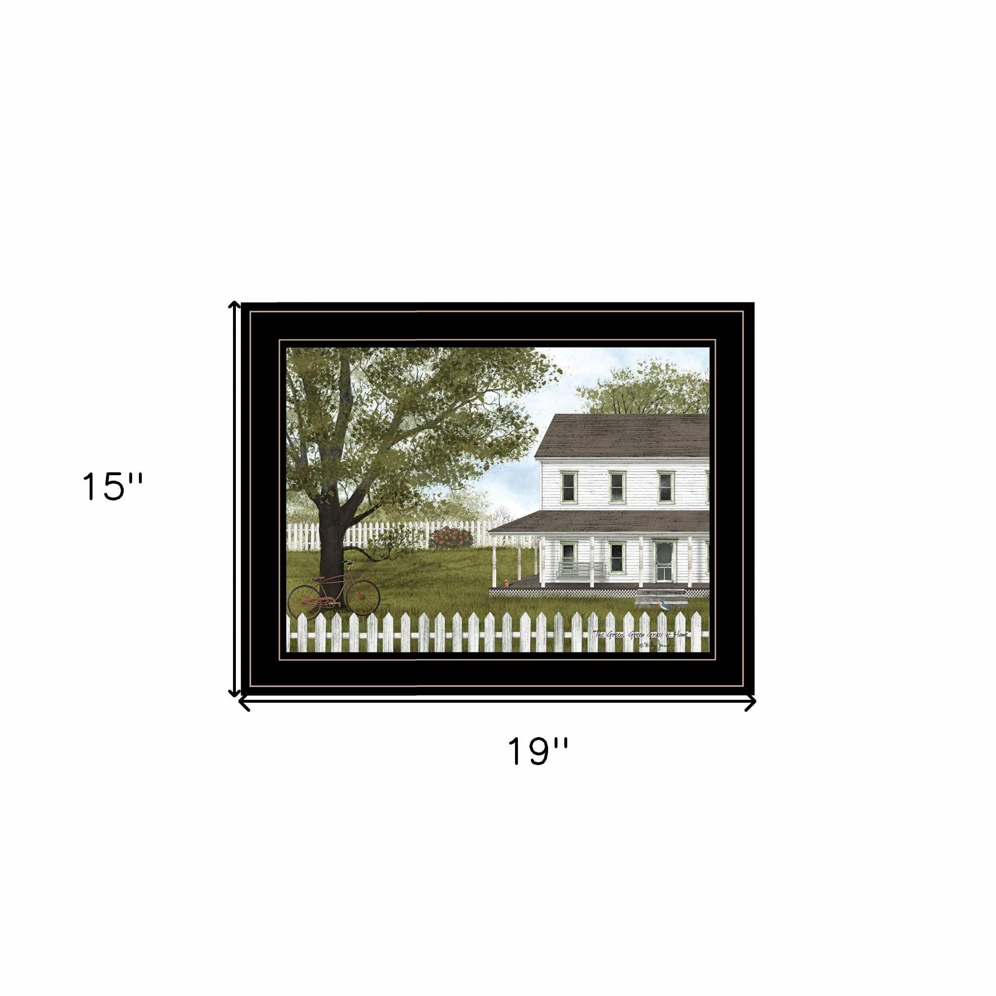 GREEN GREEN GRASS OF HOME 4 Black Framed Print Wall Art - Image 5