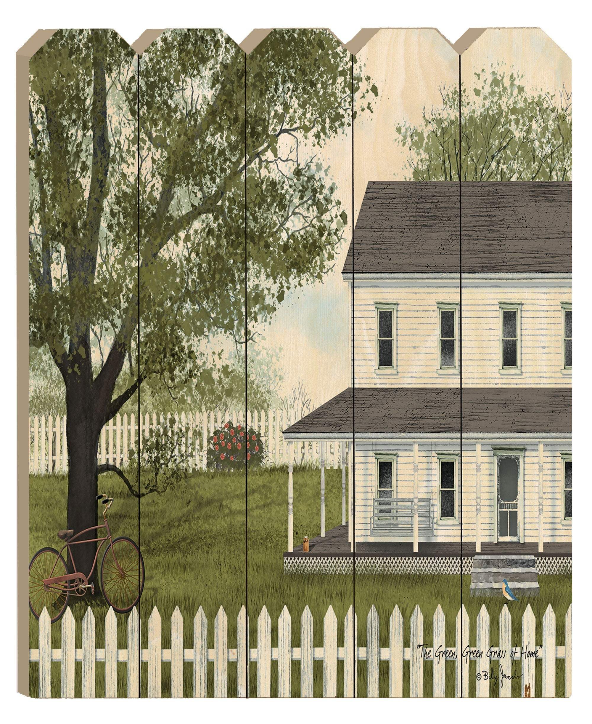 Green Green Grass of Home Unframed Print Wall Art - Image 2