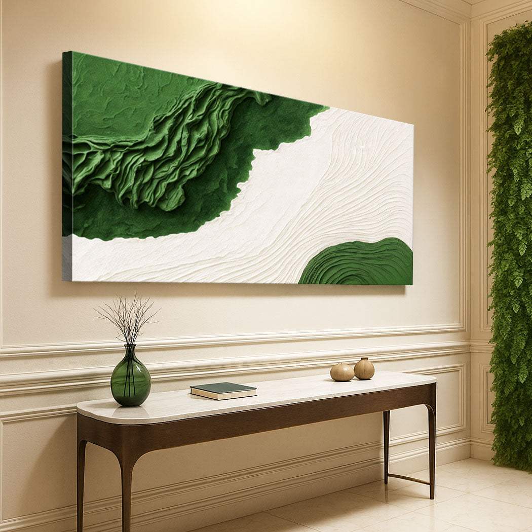Green Rivers Abstract Wall Art IX - Image 2