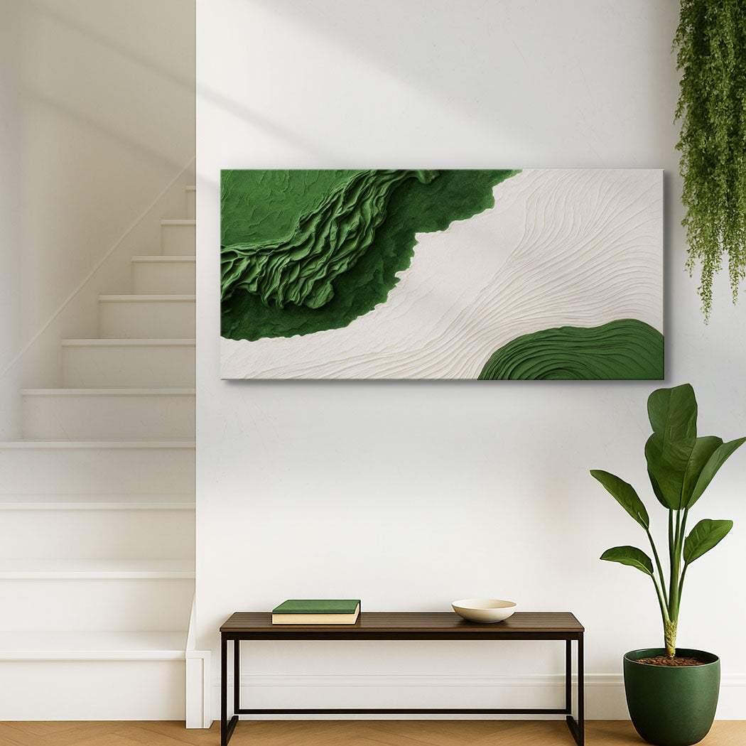 Green Rivers Abstract Wall Art IX - Image 3