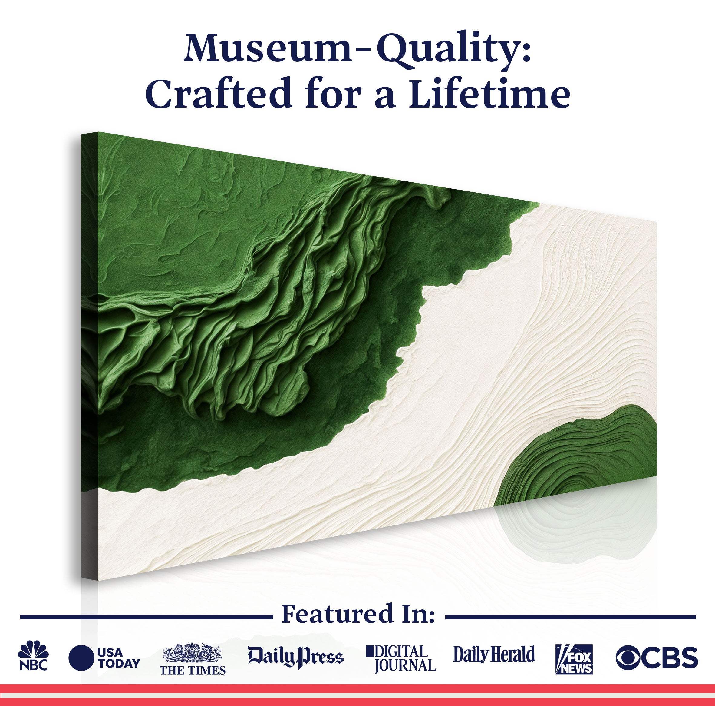 Green Rivers Abstract Wall Art IX - Image 6