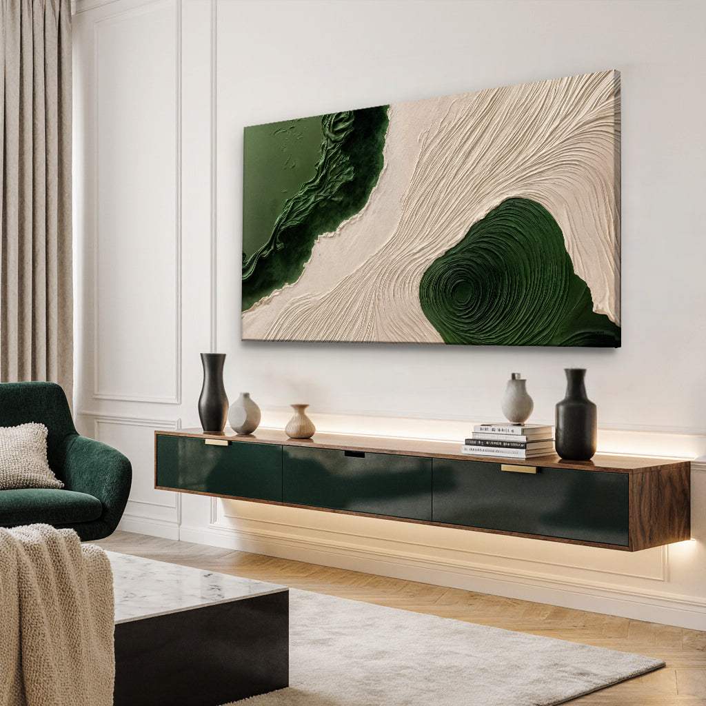 Green Rivers Abstract Wall Art XII - Image 2