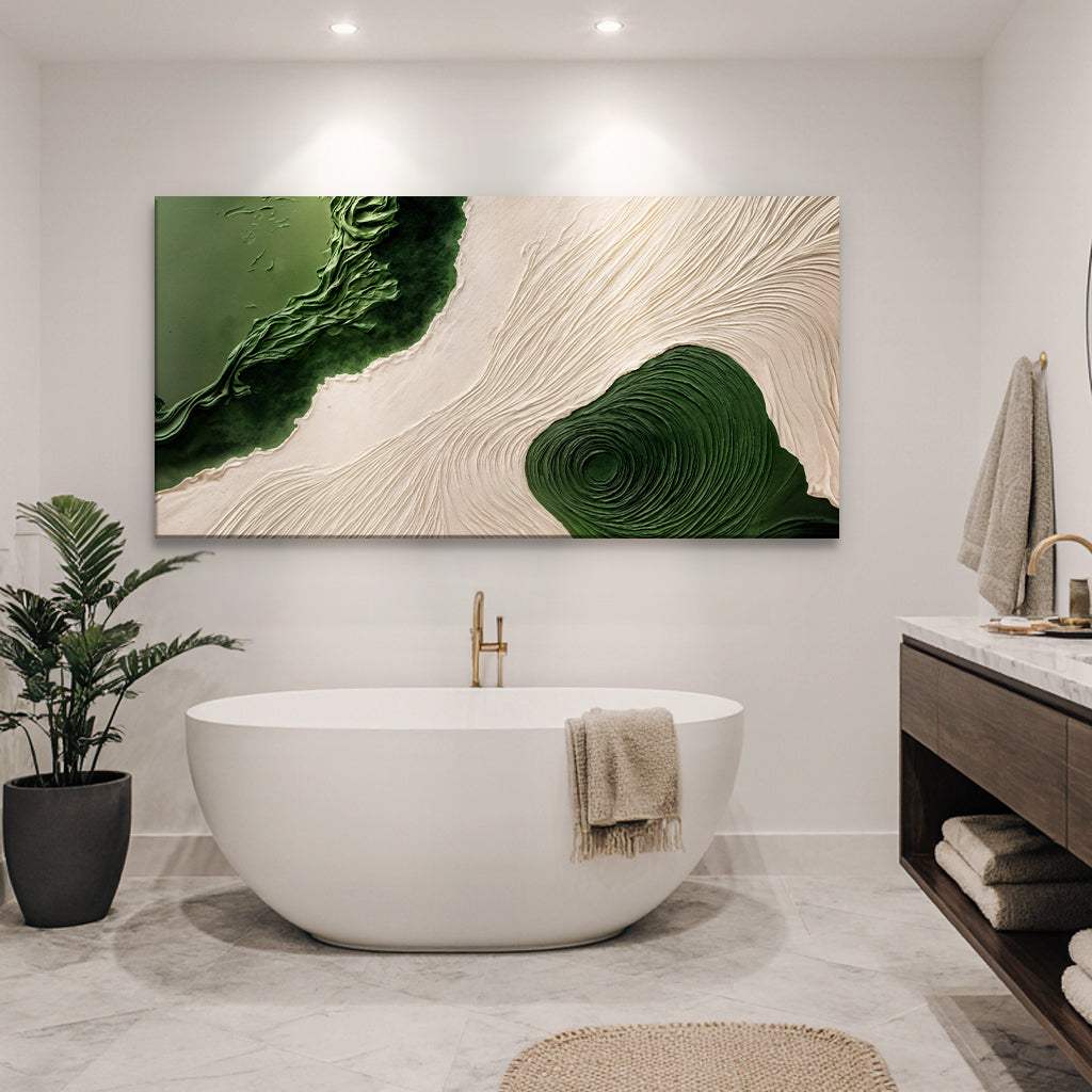 Green Rivers Abstract Wall Art XII - Image 3