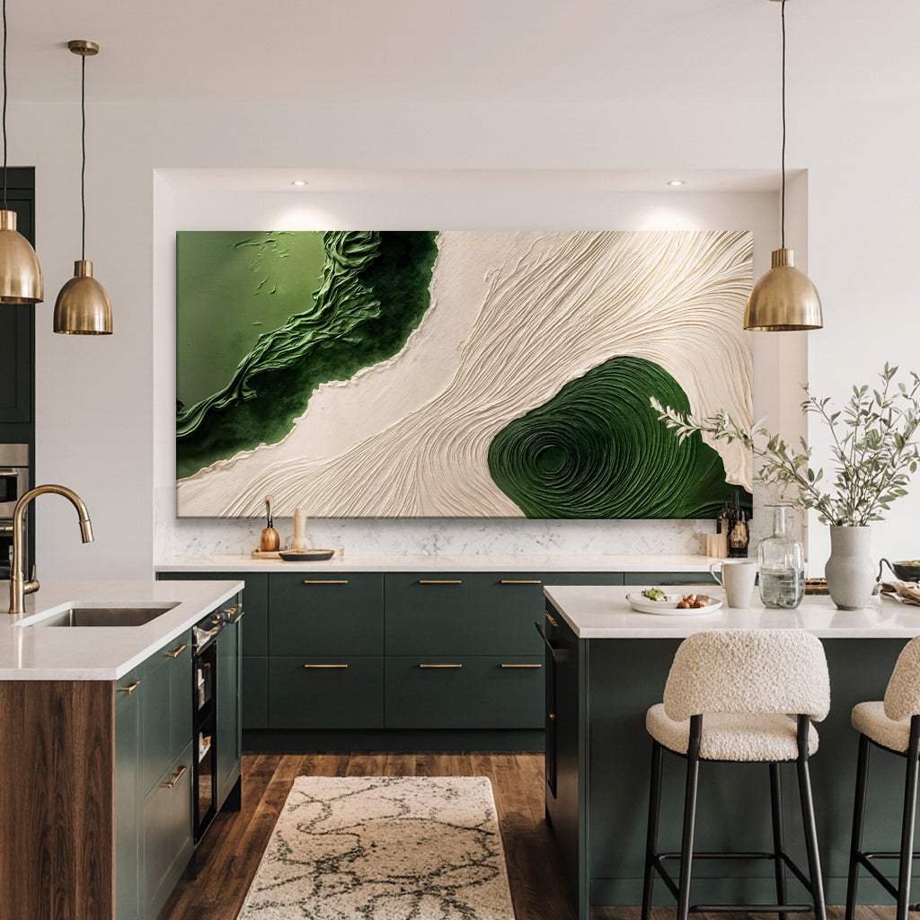 Green Rivers Abstract Wall Art XII - Image 5