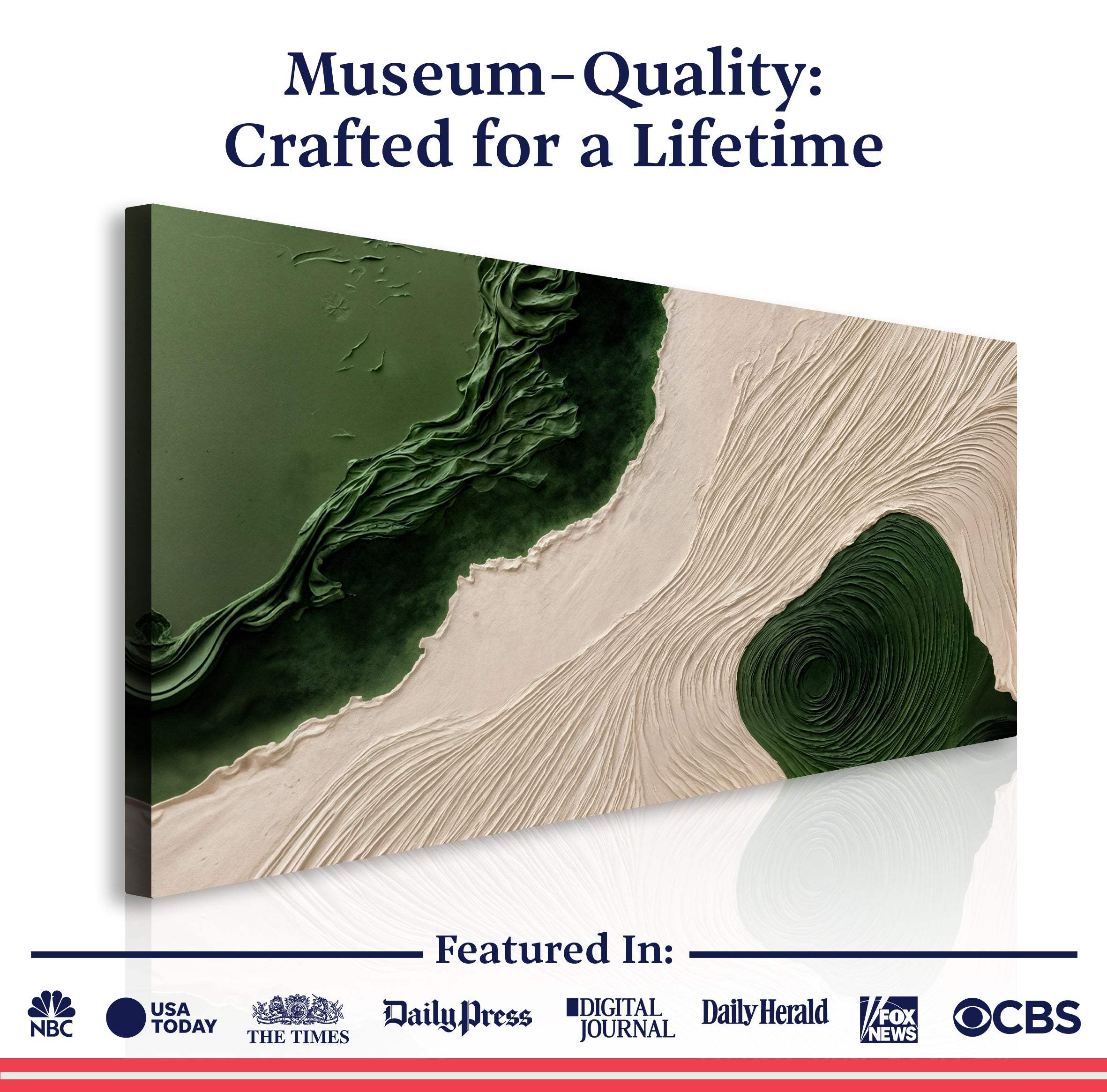 Green Rivers Abstract Wall Art XII - Image 6