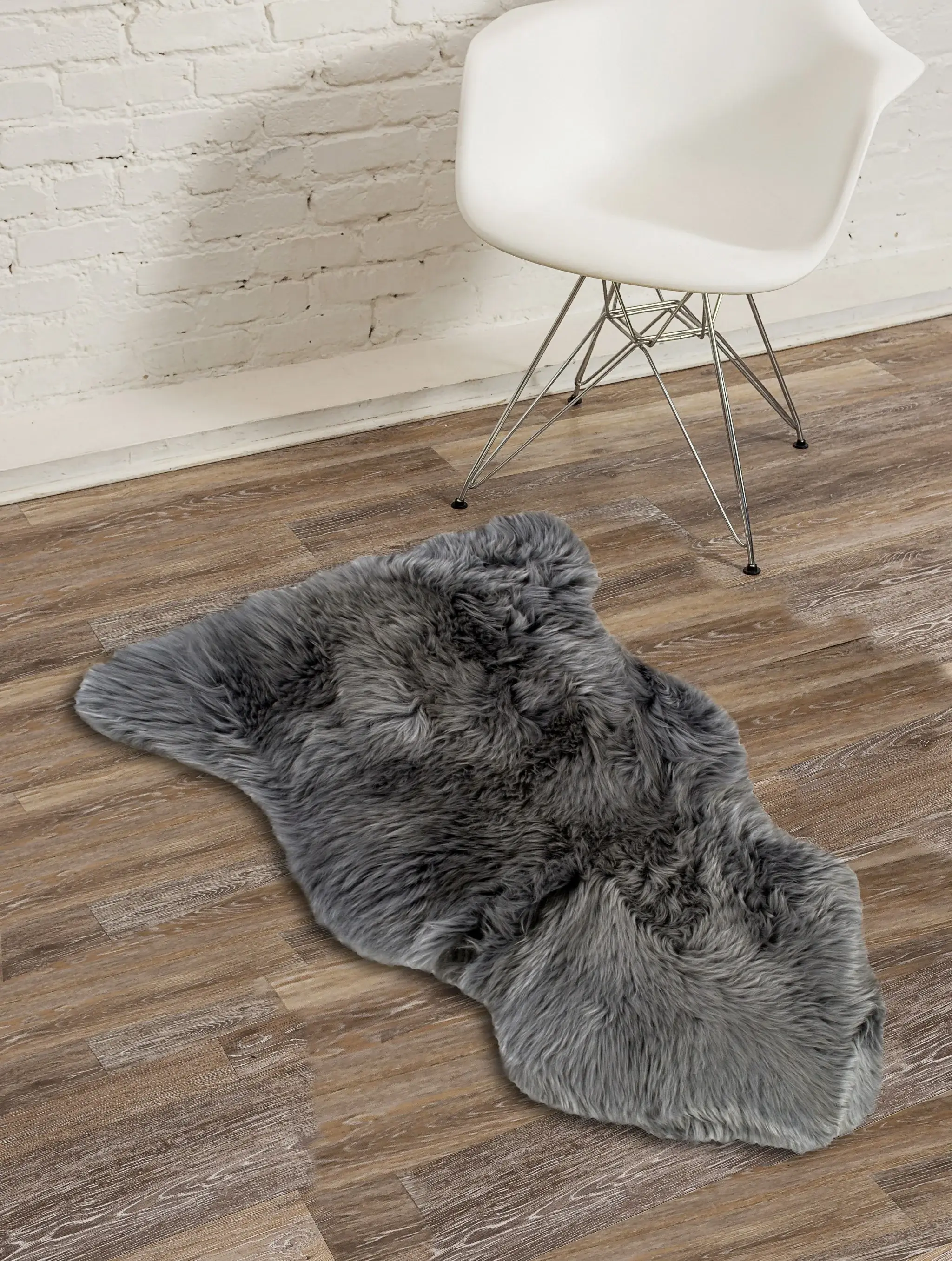 Grey Animal Print Area Rug - Image 6