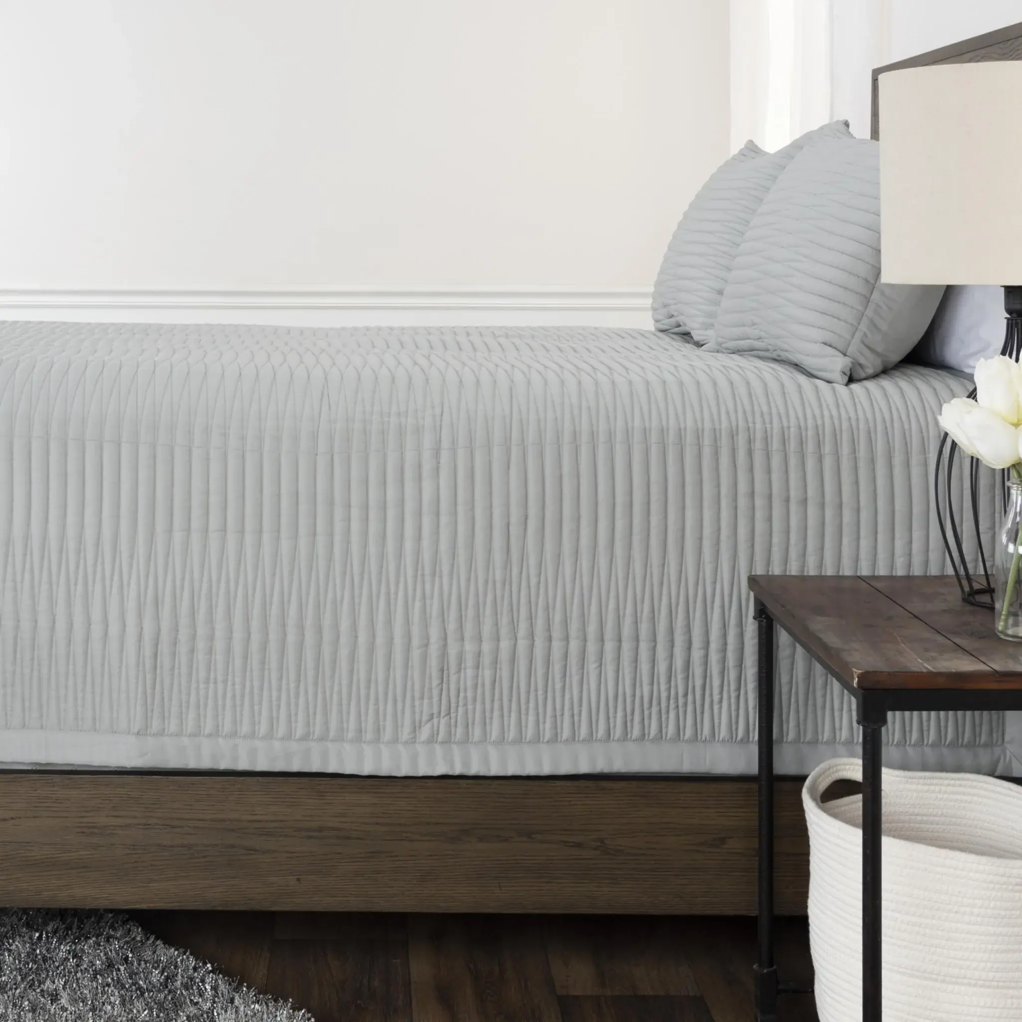 Grey King Microfiber 300 Thread Count Machine Washable Down Alternative Comforter - Image 6