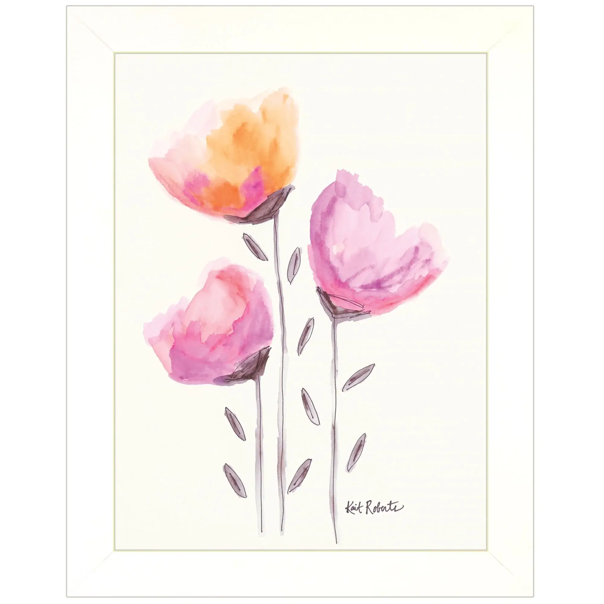 Grow Through It White Framed Print Wall Art - Image 2