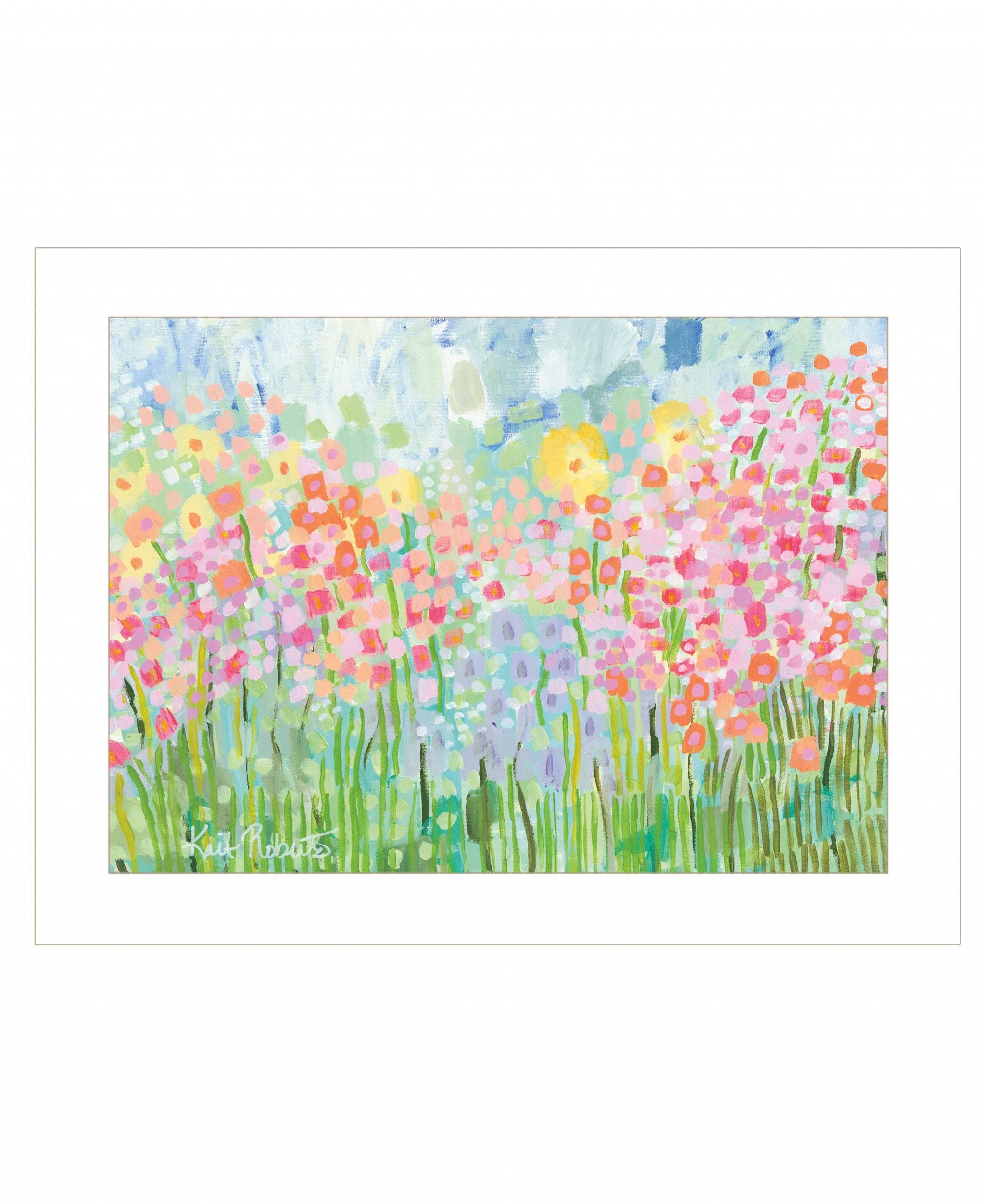 Growing Things No 4 White Framed Print Wall Art - Image 2