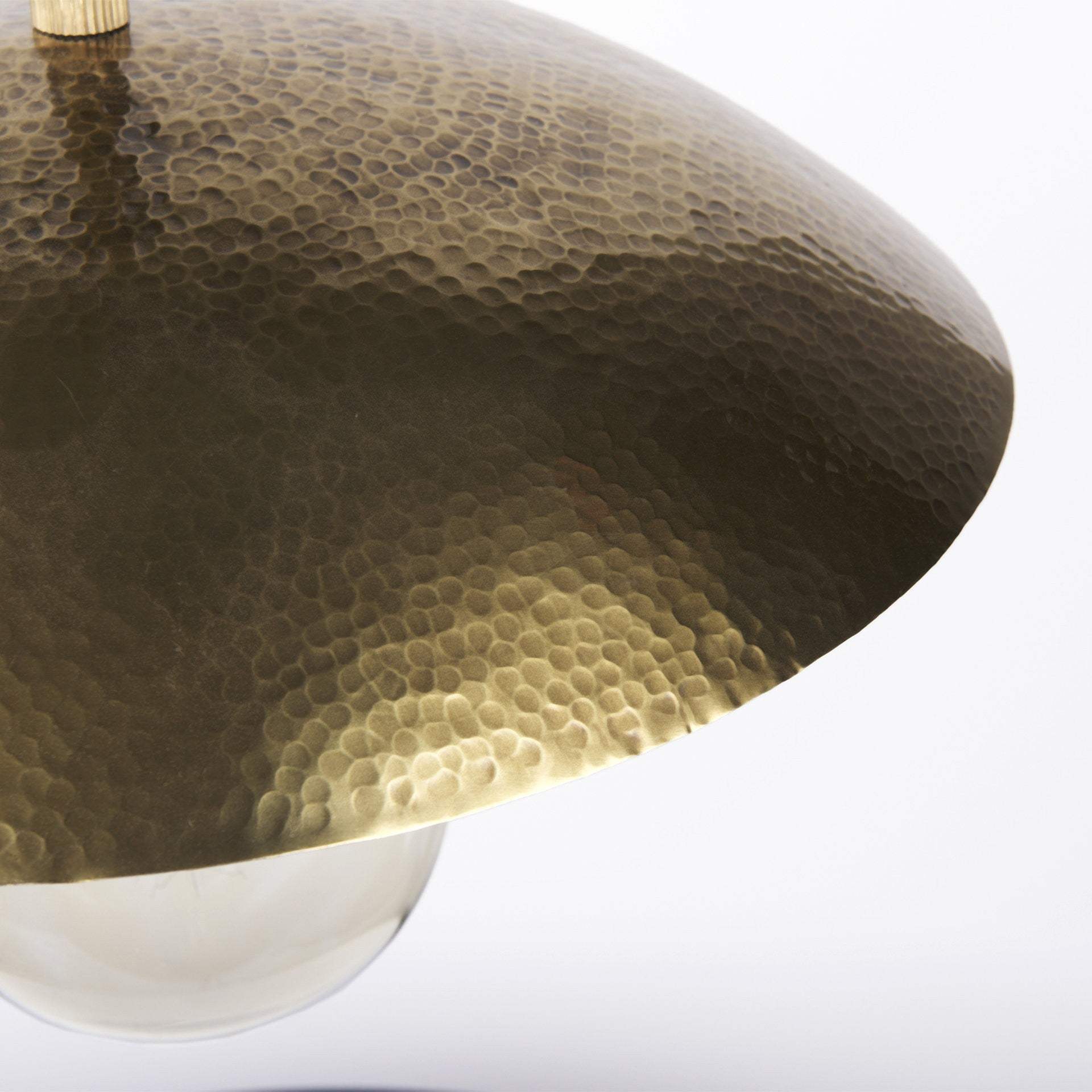 Hammered Gold Metal Hanging Pendant Light - Image 7