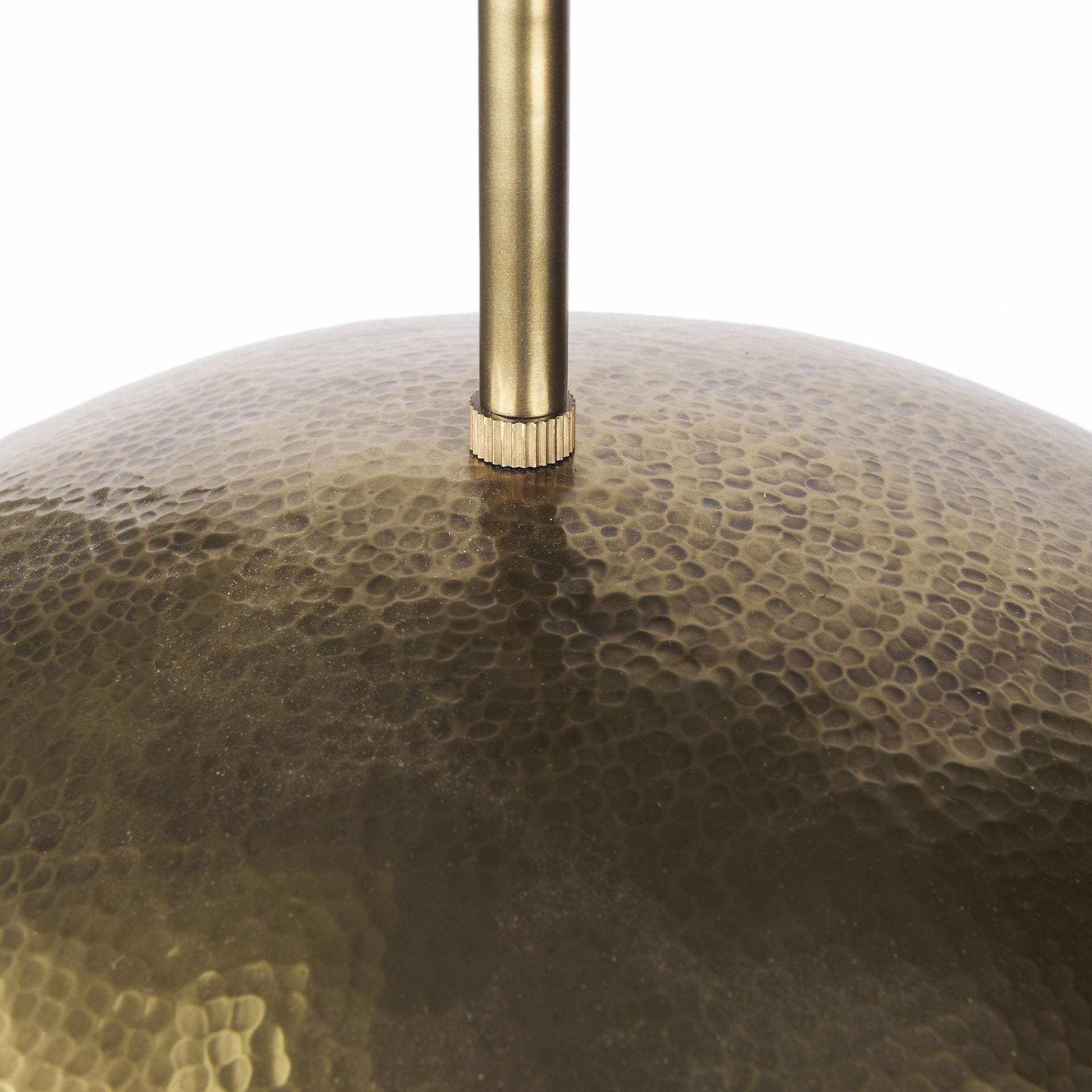 Hammered Gold Metal Hanging Pendant Light - Image 8