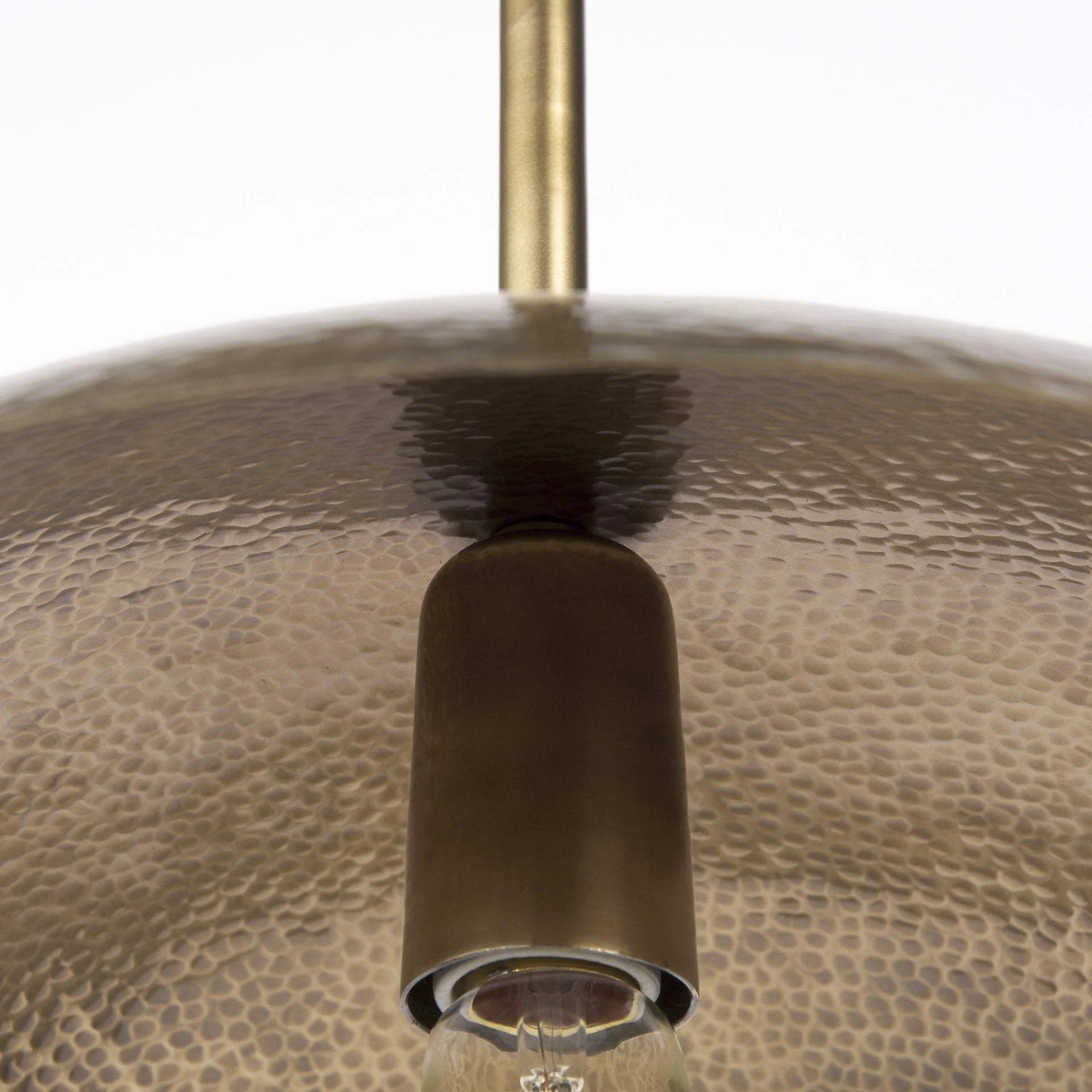 Hammered Gold Metal Hanging Pendant Light - Image 9