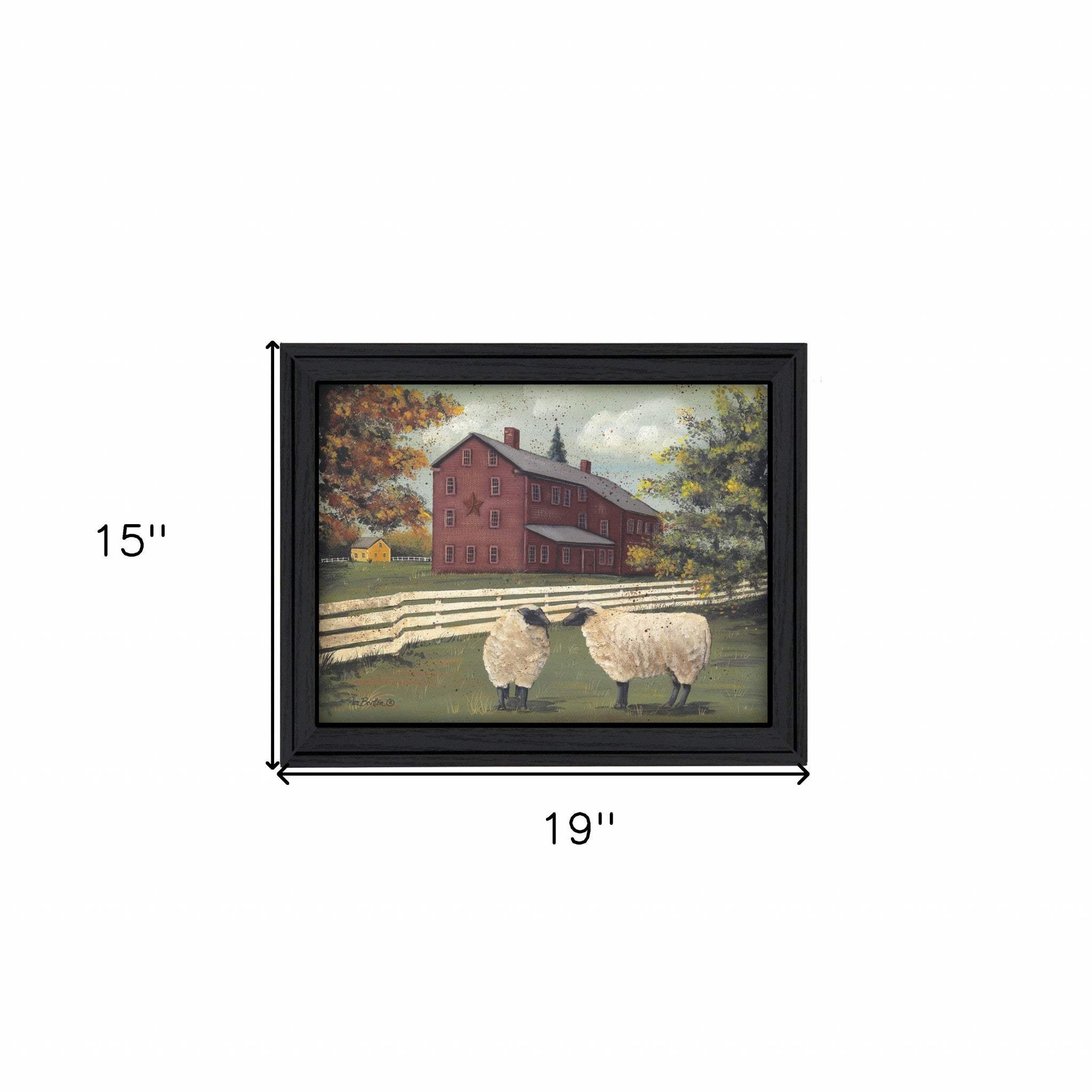 Hancock Sheep 1 Black Framed Print Wall Art - Image 5