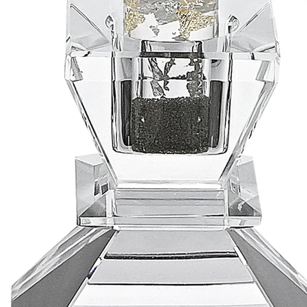 Hand Crafted Crystal Pair Of Handcrafted Candle Holders - Image 5