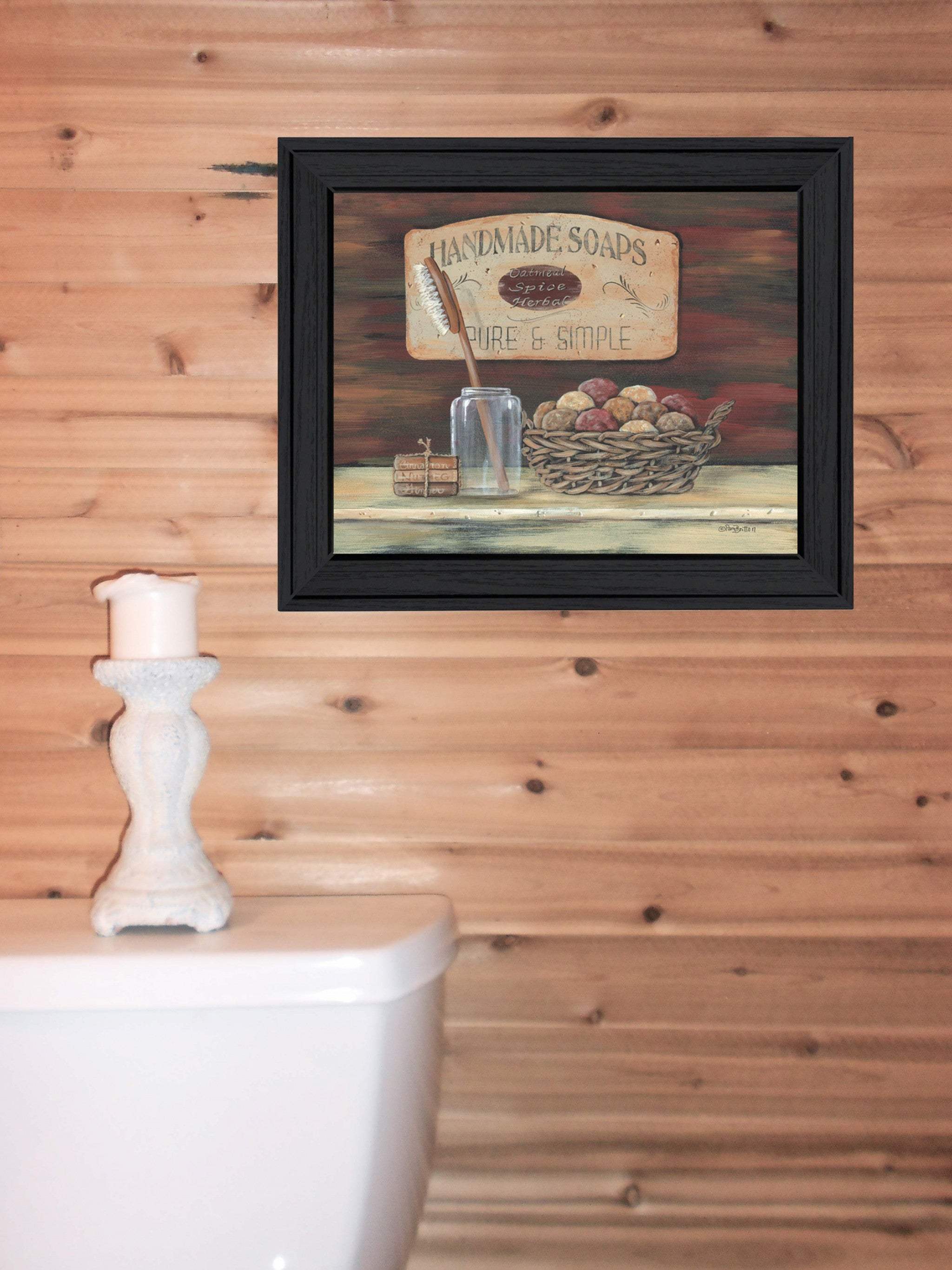 Handmade Soaps 1 Black Framed Print Bathroom Wall Art - Image 4