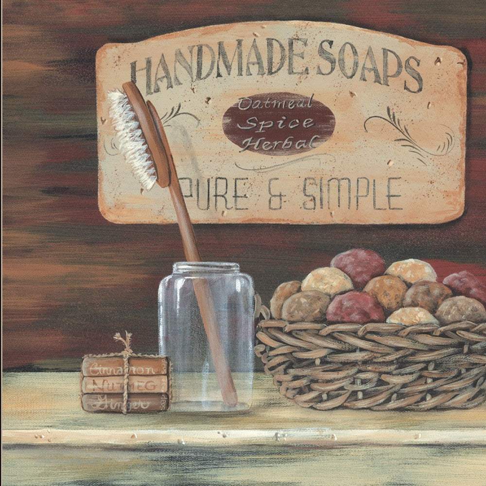 HANDMADE SOAPS 3 Black Framed Print Bathroom Wall Art - Image 4