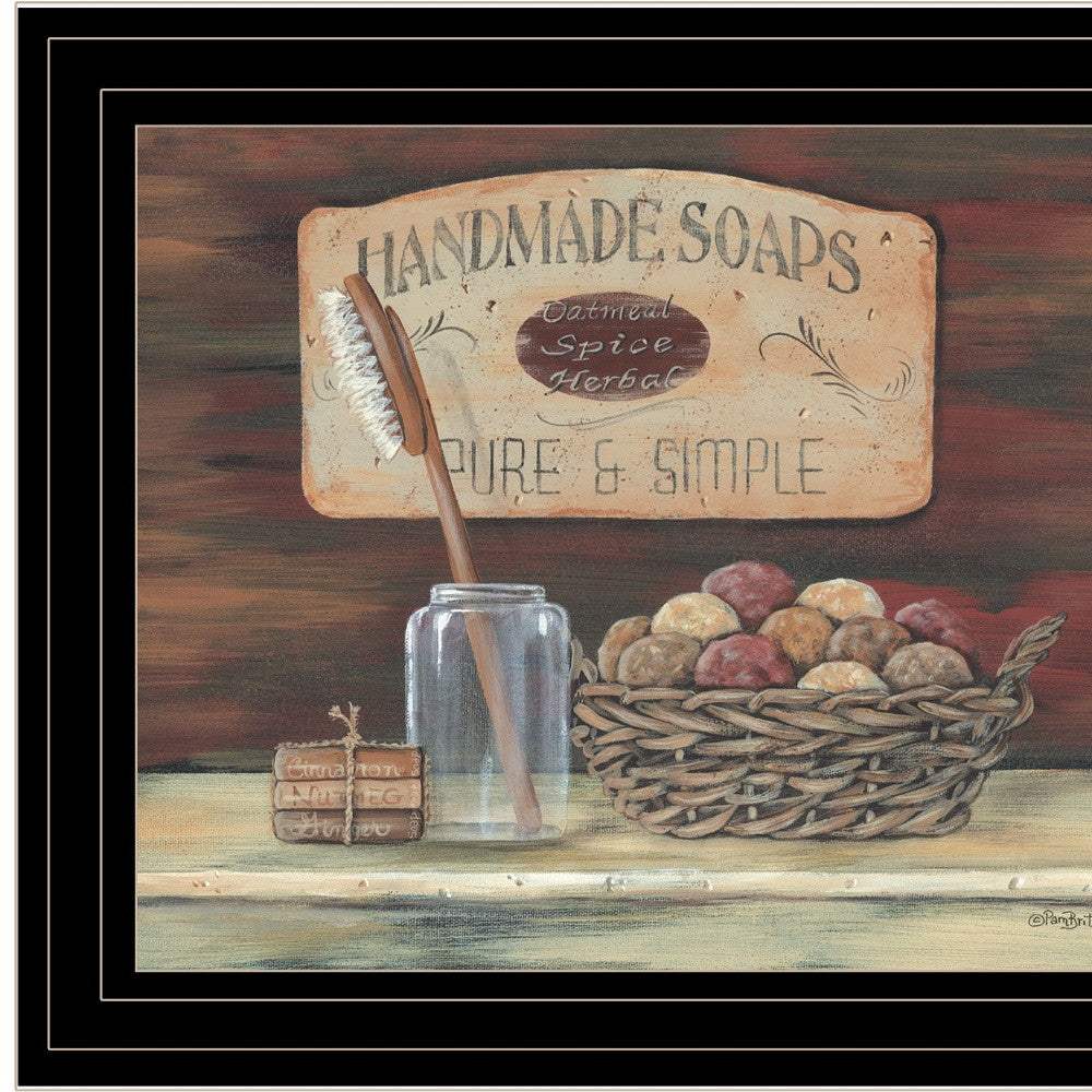 HANDMADE SOAPS 3 Black Framed Print Bathroom Wall Art - Image 5