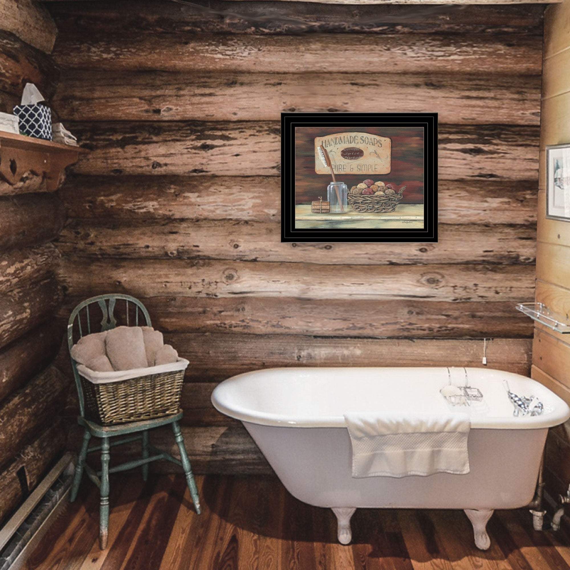 HANDMADE SOAPS 3 Black Framed Print Bathroom Wall Art - Image 6