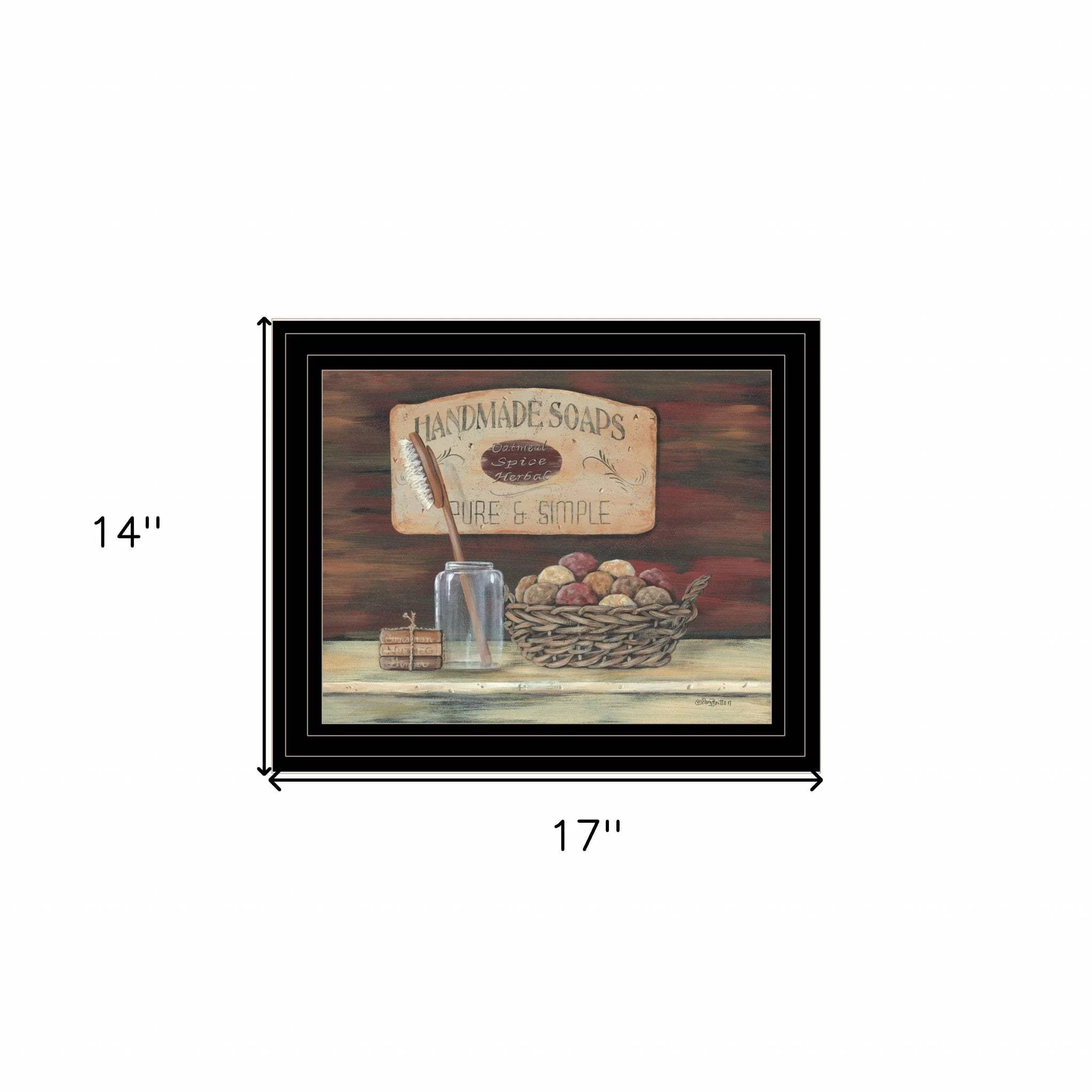 HANDMADE SOAPS 3 Black Framed Print Bathroom Wall Art - Image 7