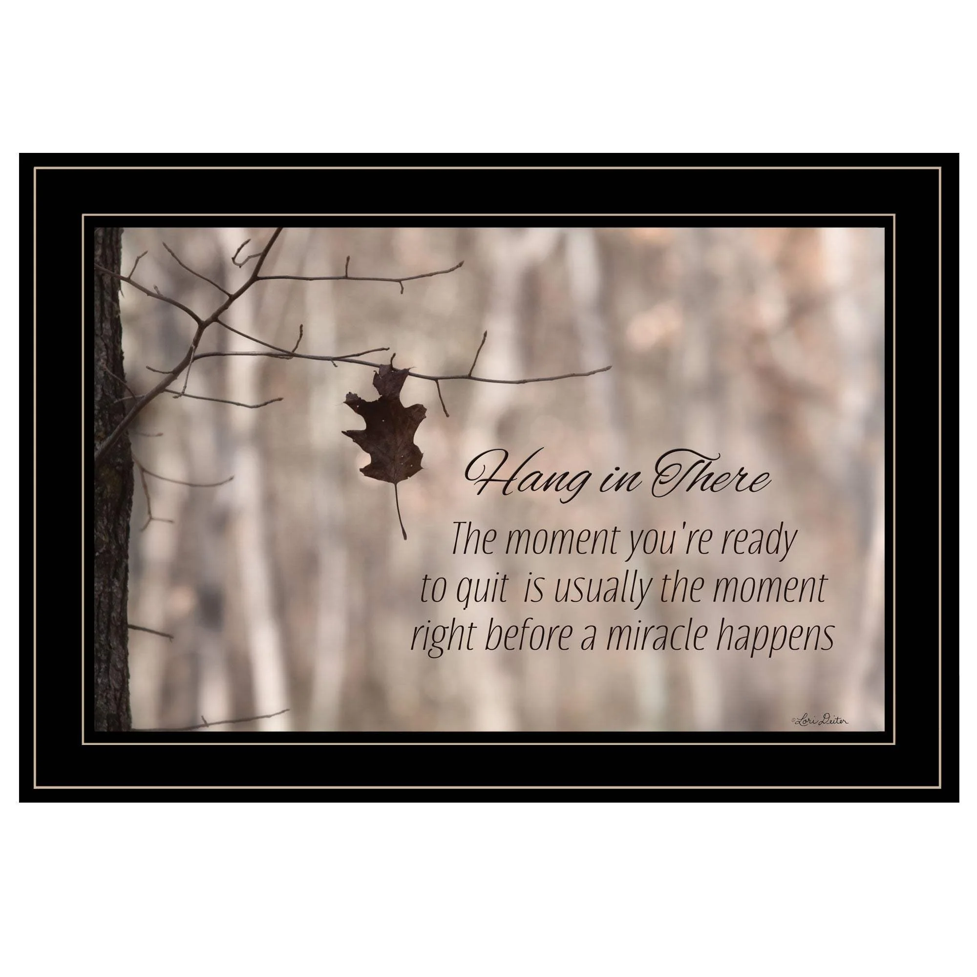 Hang in There 2 Black Framed Print Wall Art - Image 2