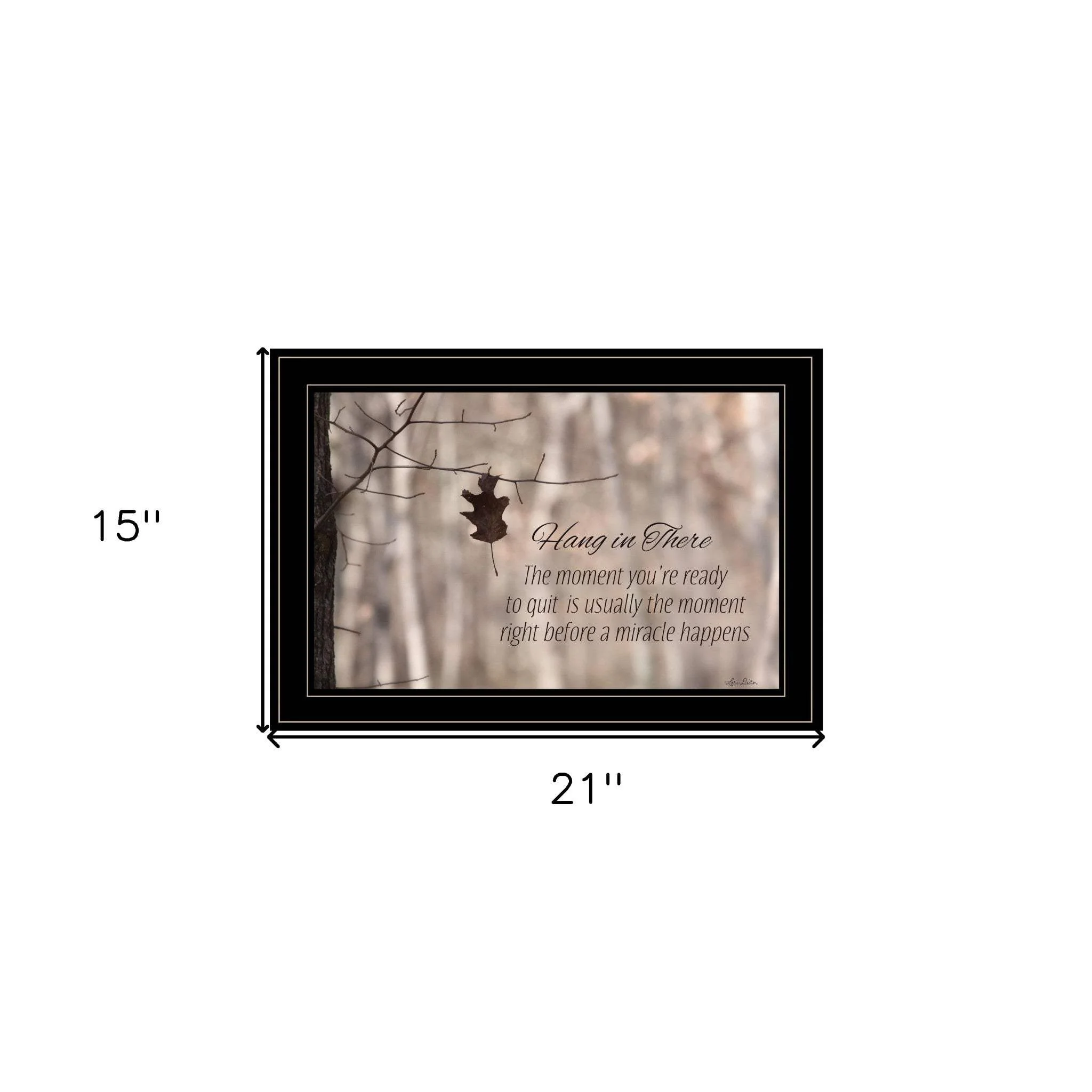 Hang in There 2 Black Framed Print Wall Art - Image 4