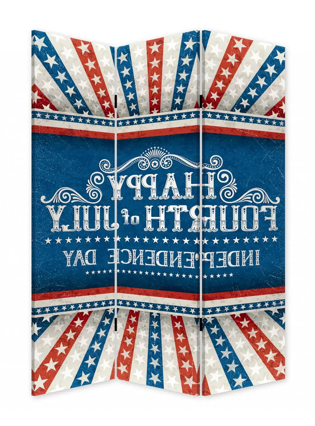 Happy 4th of July Three Panel Room Divider Screen - Image 3