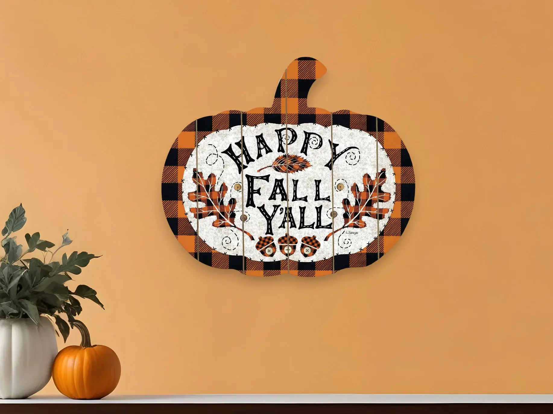 Happy Fall YAll Unframed Print Wall Art