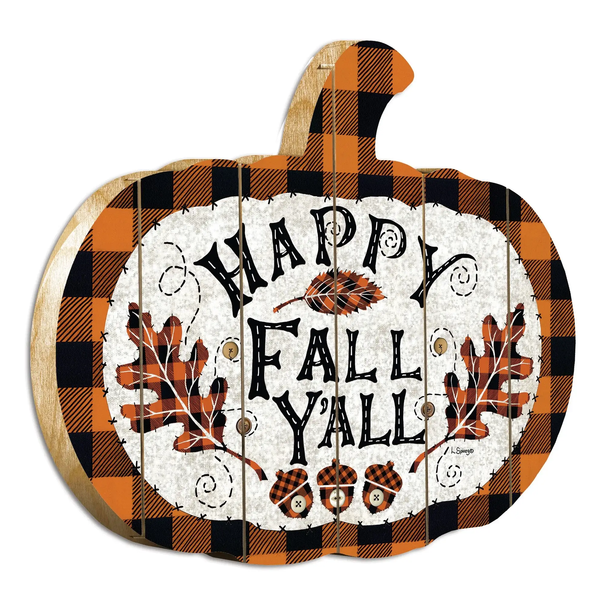 Happy Fall YAll Unframed Print Wall Art - Image 3
