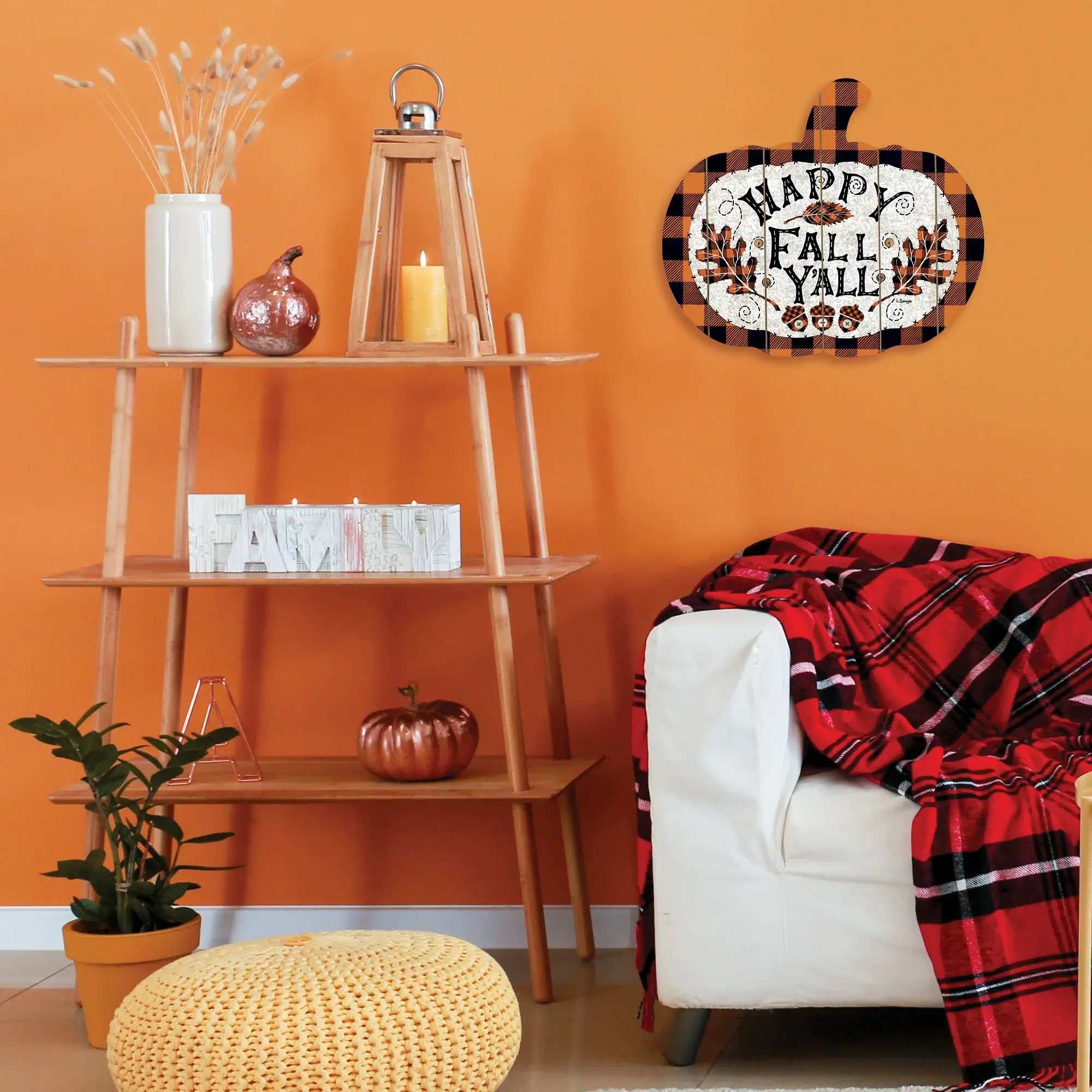 Happy Fall YAll Unframed Print Wall Art - Image 4