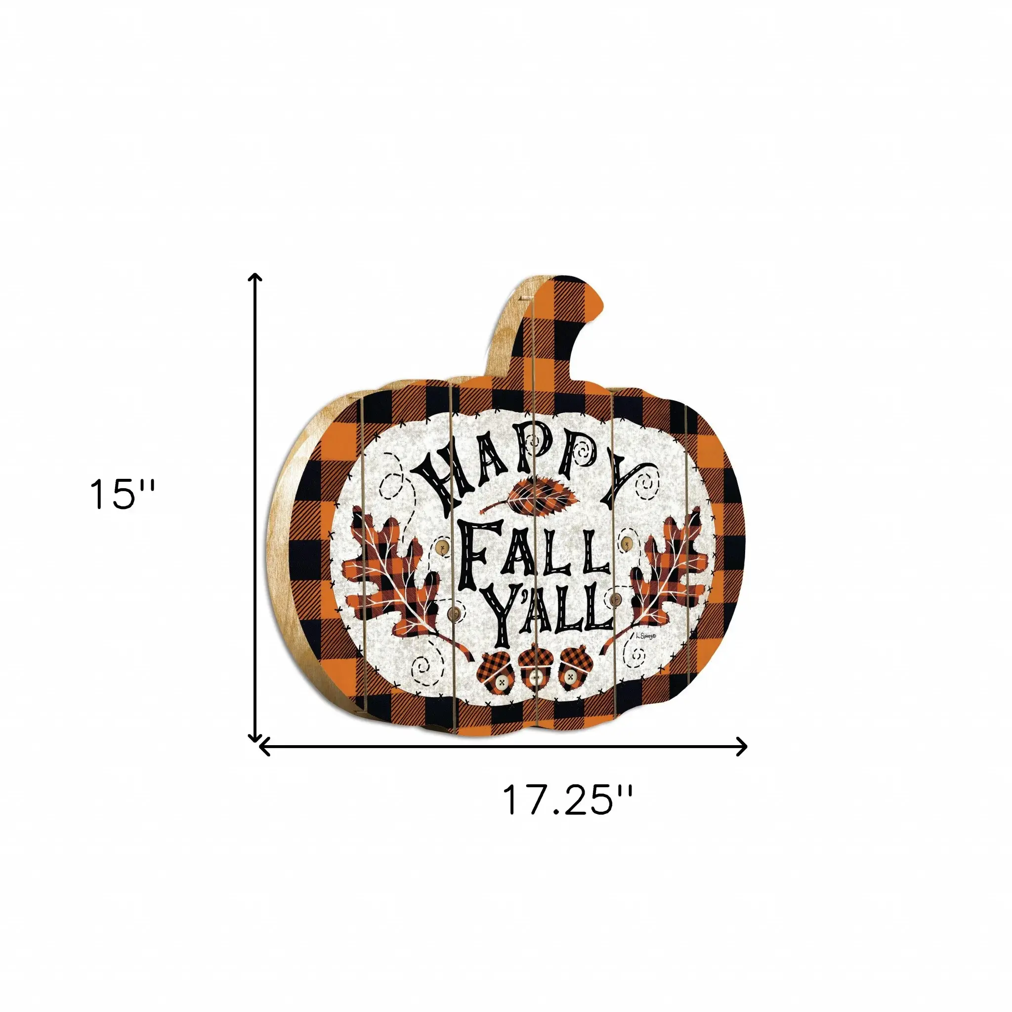 Happy Fall YAll Unframed Print Wall Art - Image 5